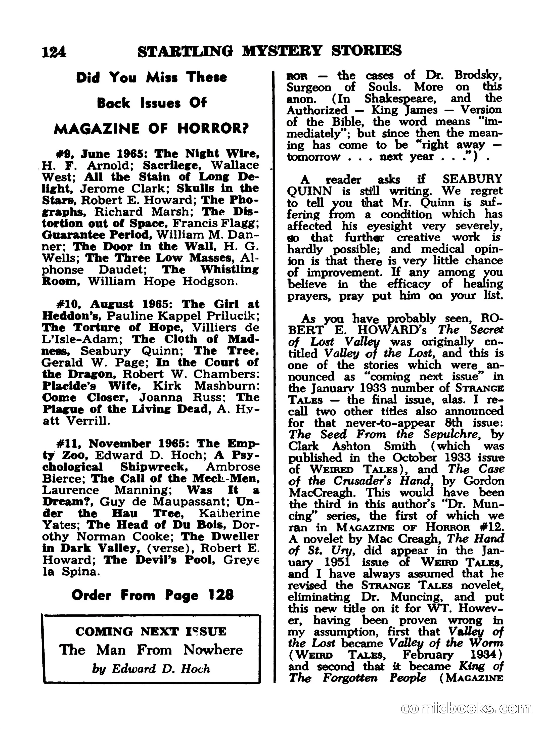 Startling Mystery Stories, No. 4 — page 124 of 132