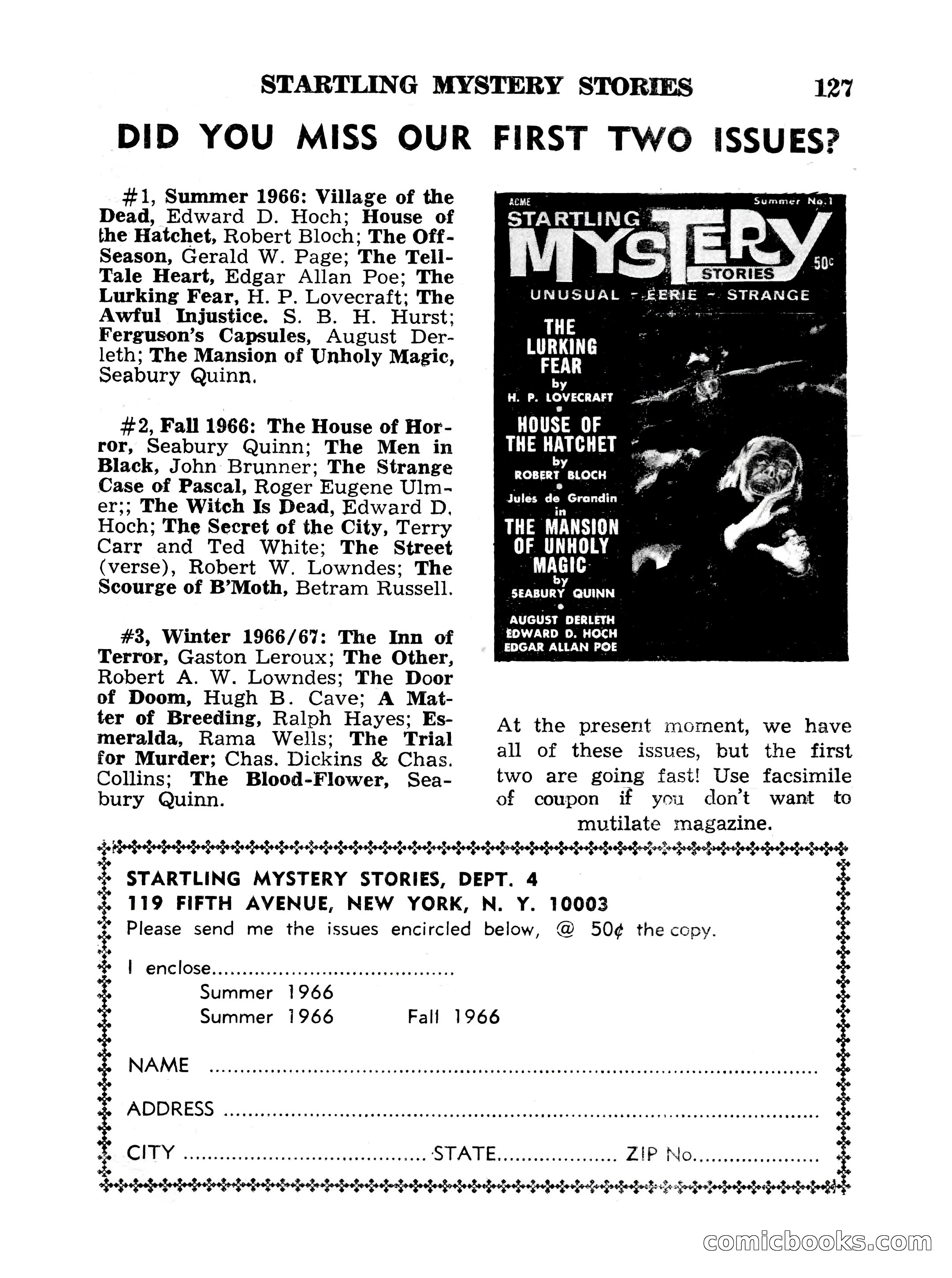 Startling Mystery Stories, No. 4 — page 127 of 132