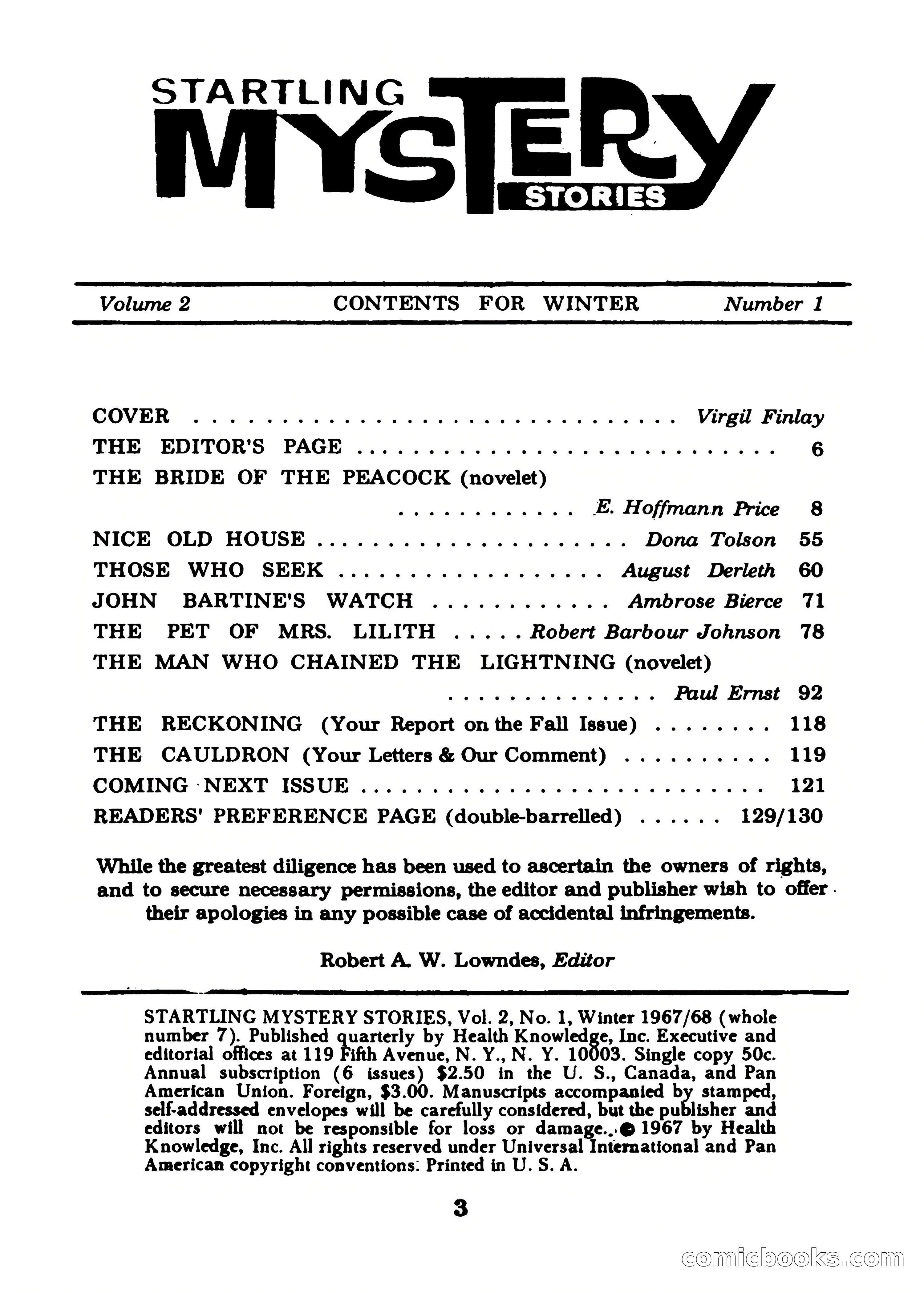 Startling Mystery Stories, Winter No. 7 — page 3 of 132