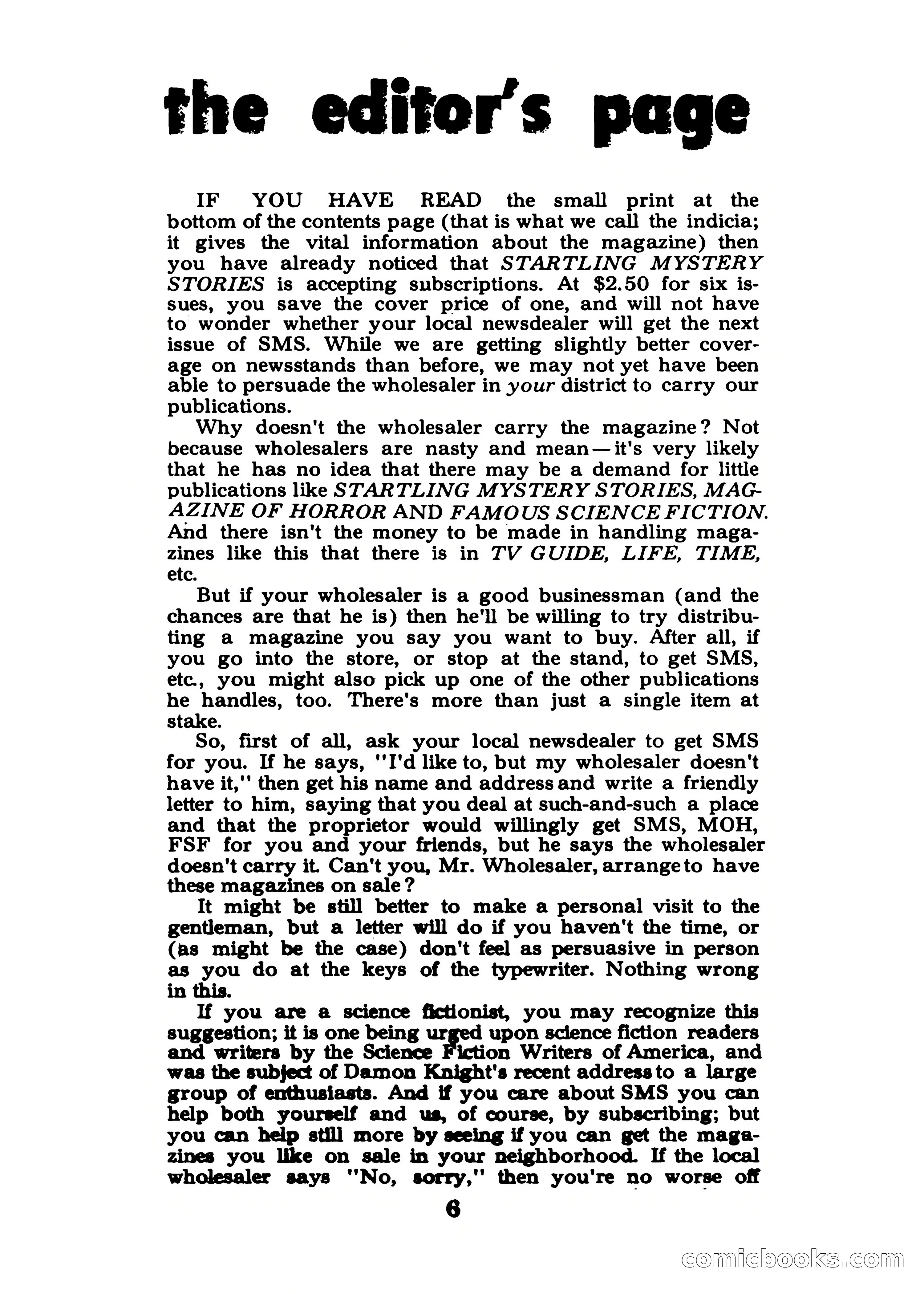 Startling Mystery Stories, Winter No. 7 — page 6 of 132