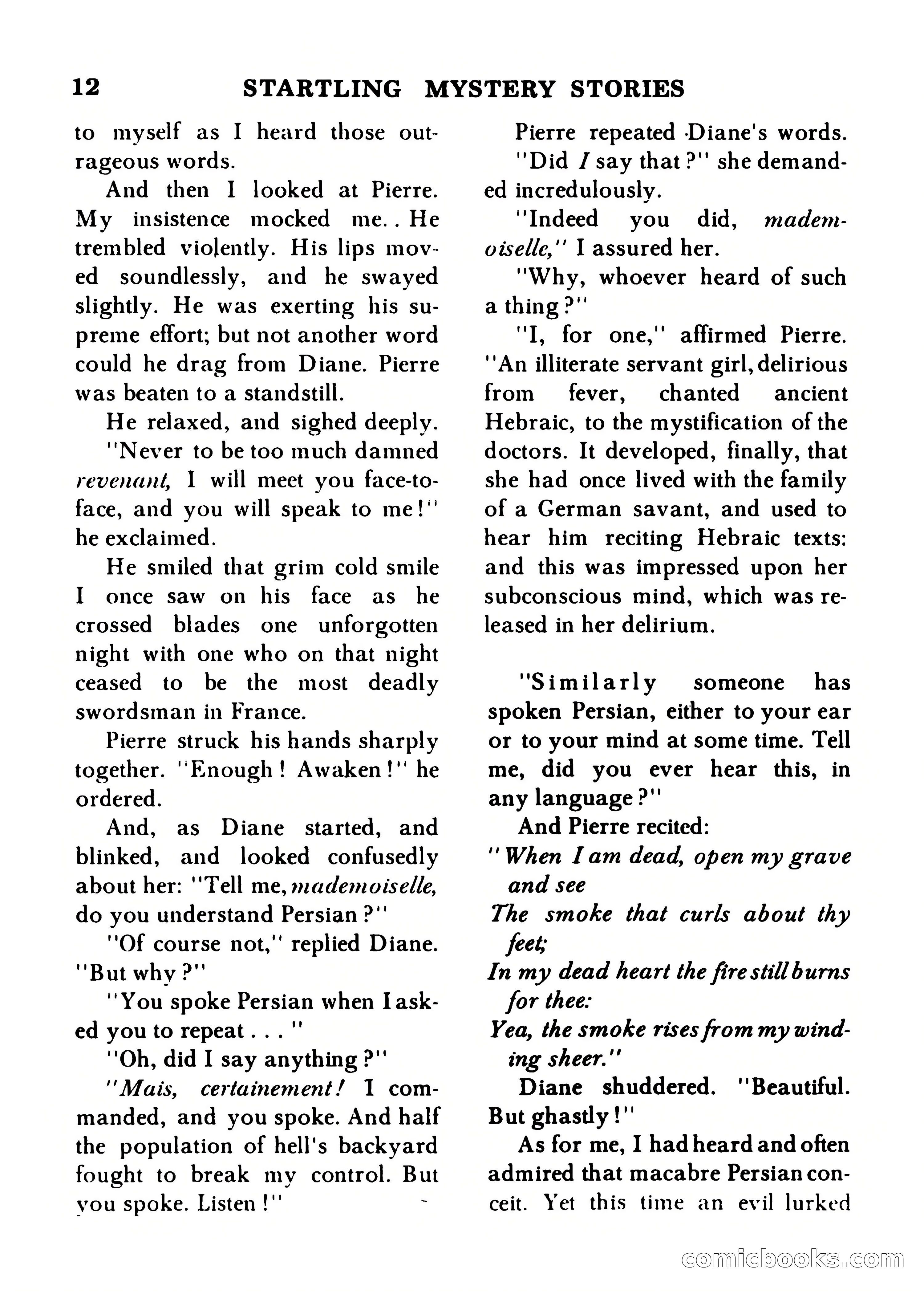 Startling Mystery Stories, Winter No. 7 — page 12 of 132