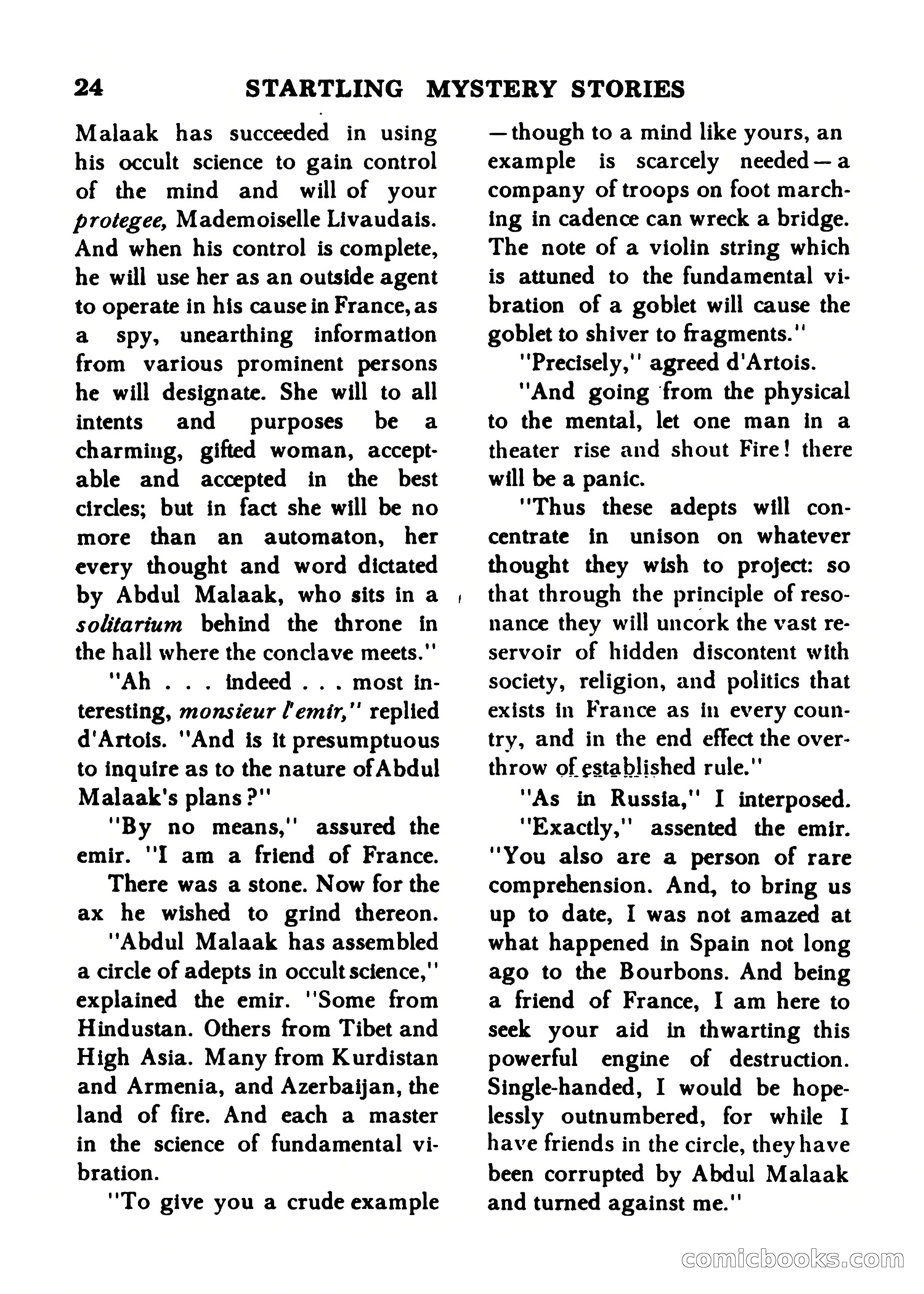 Startling Mystery Stories, Winter No. 7 — page 24 of 132