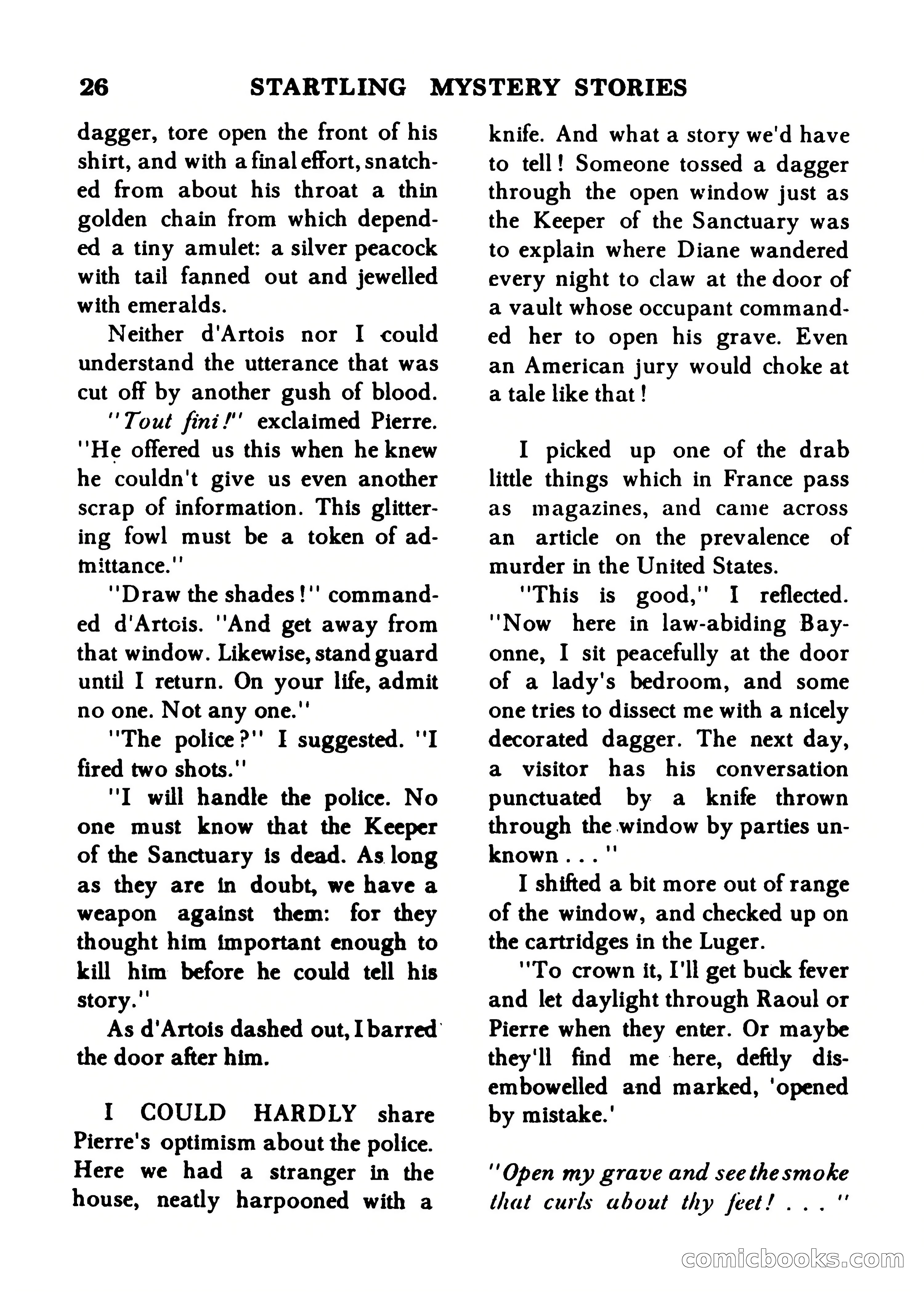 Startling Mystery Stories, Winter No. 7 — page 26 of 132