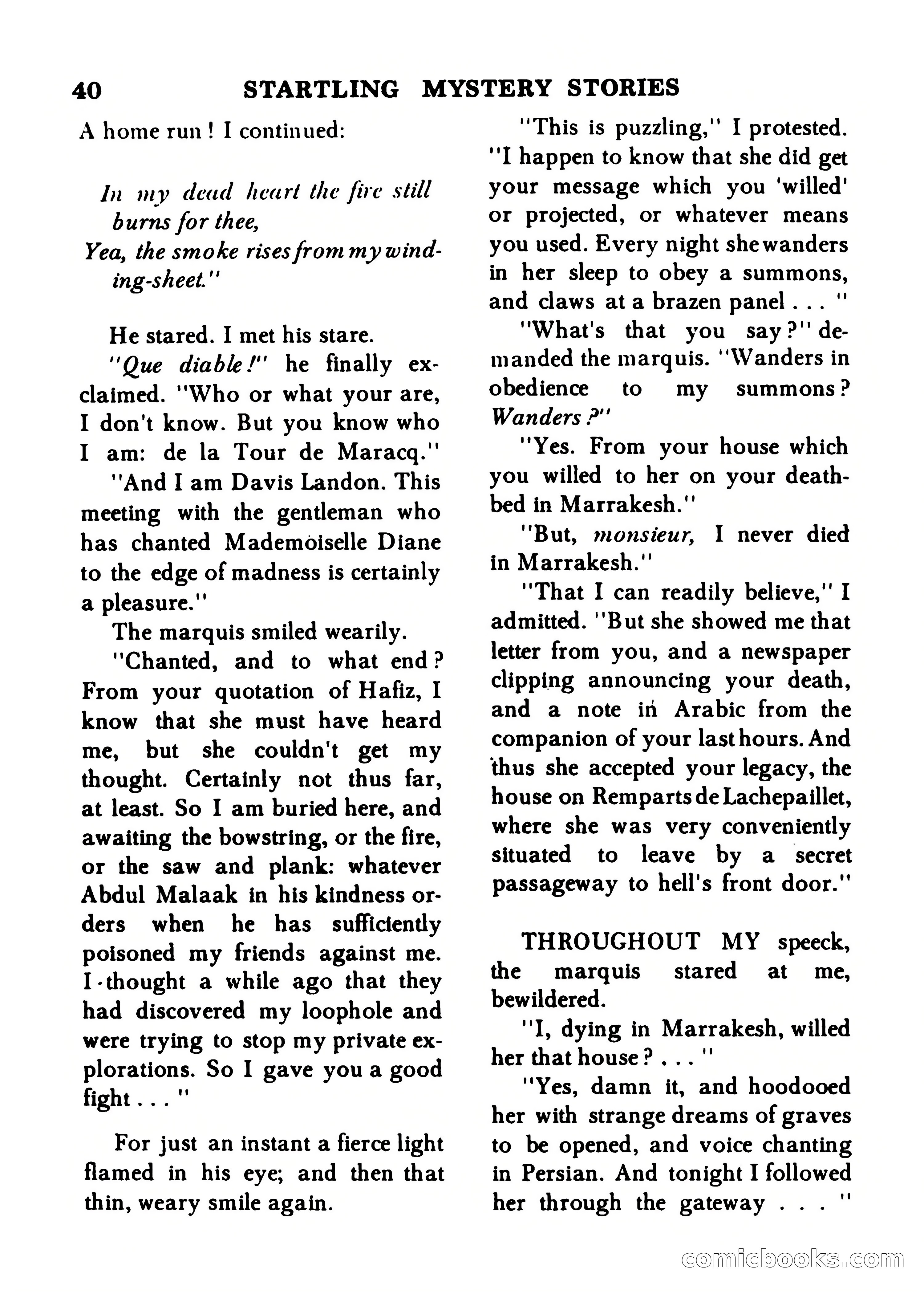Startling Mystery Stories, Winter No. 7 — page 40 of 132
