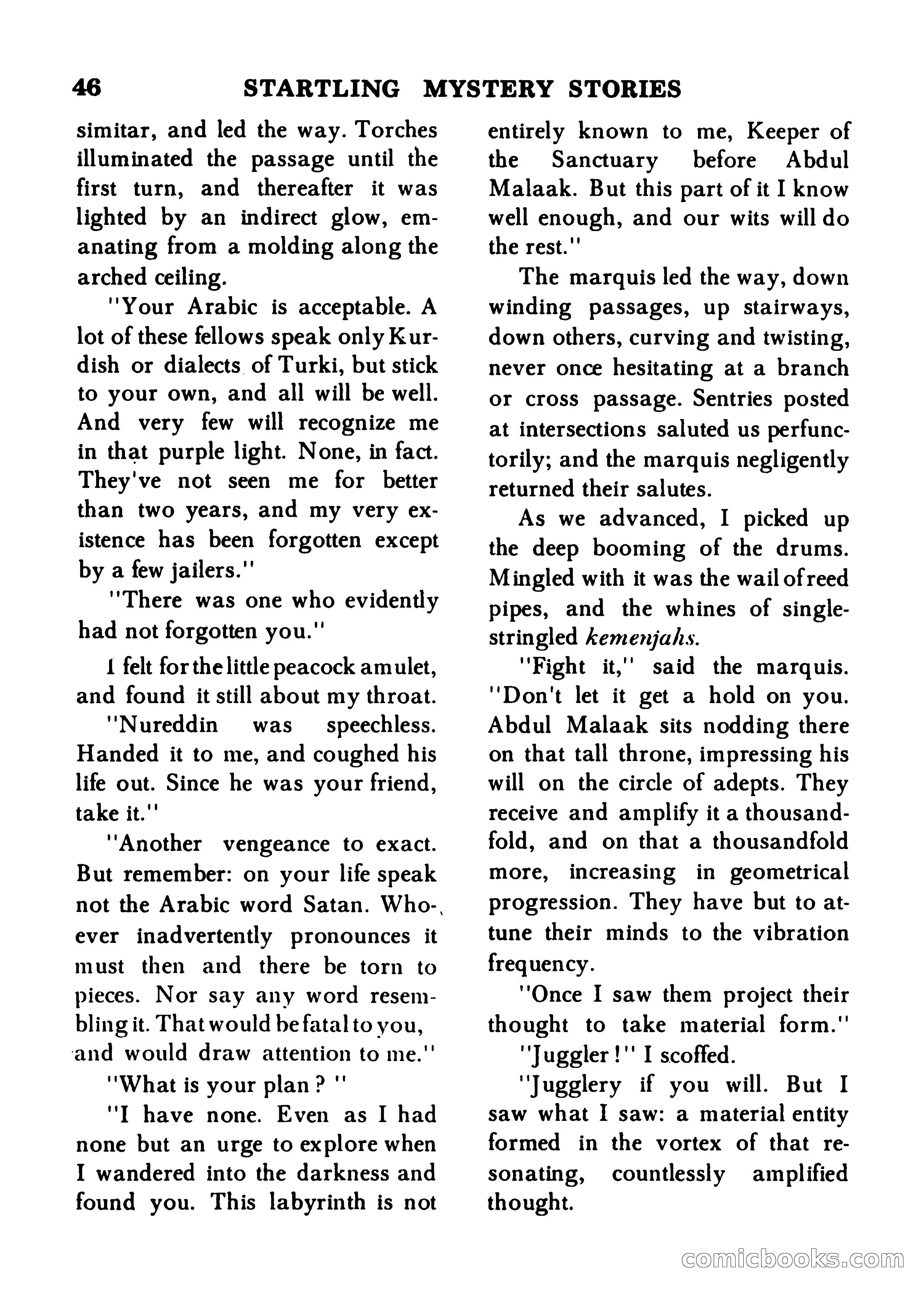Startling Mystery Stories, Winter No. 7 — page 46 of 132