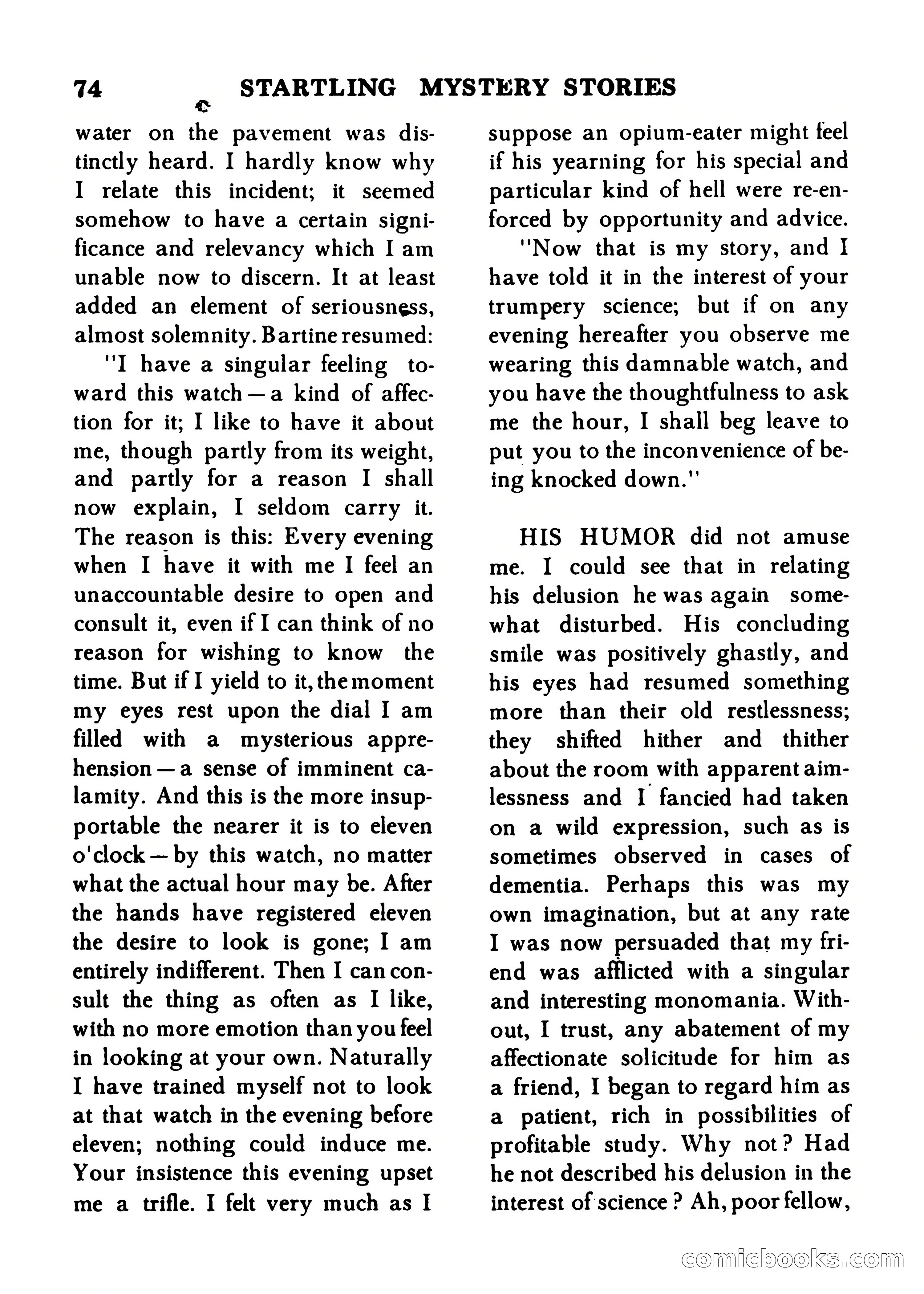 Startling Mystery Stories, Winter No. 7 — page 74 of 132