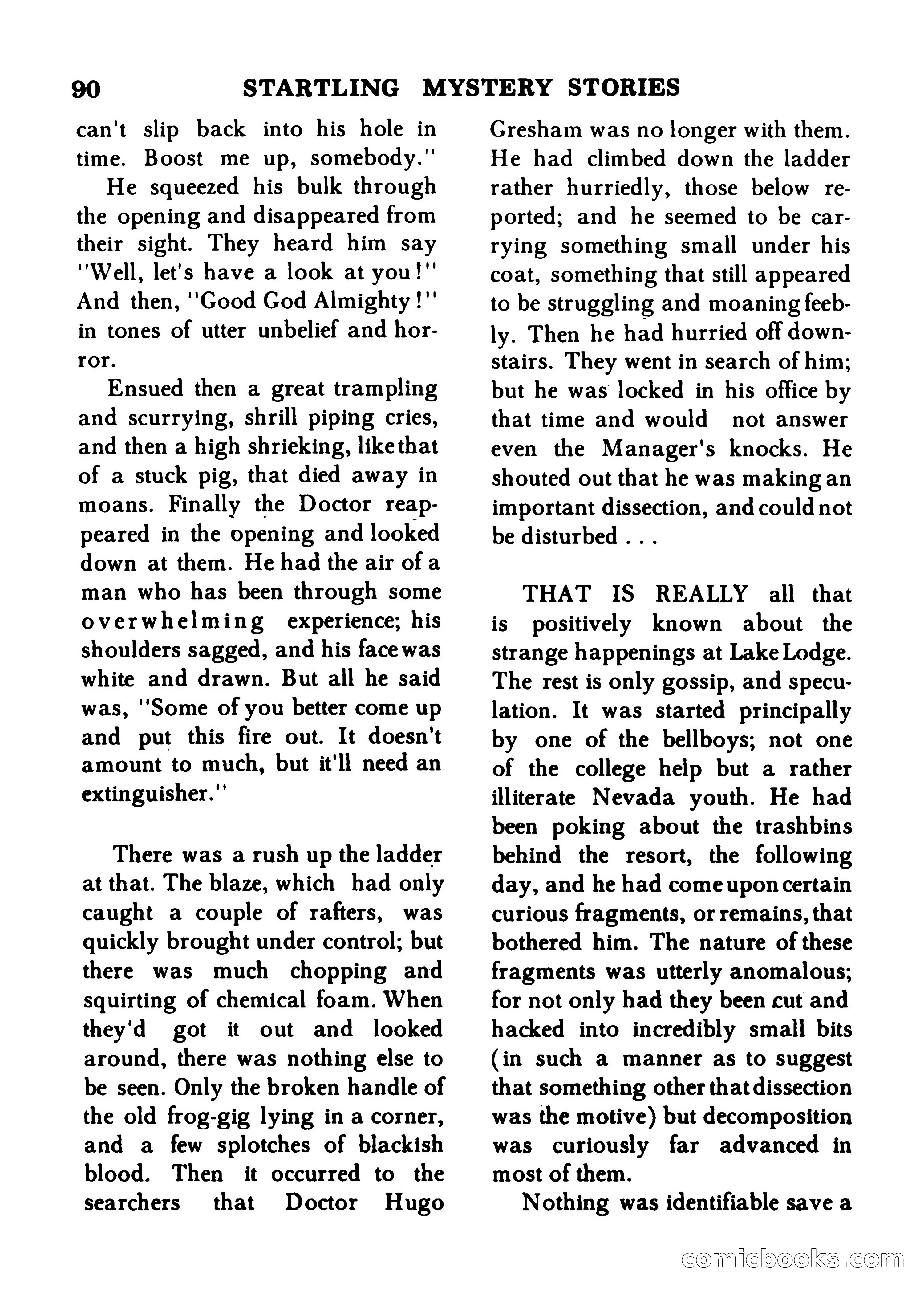 Startling Mystery Stories, Winter No. 7 — page 90 of 132