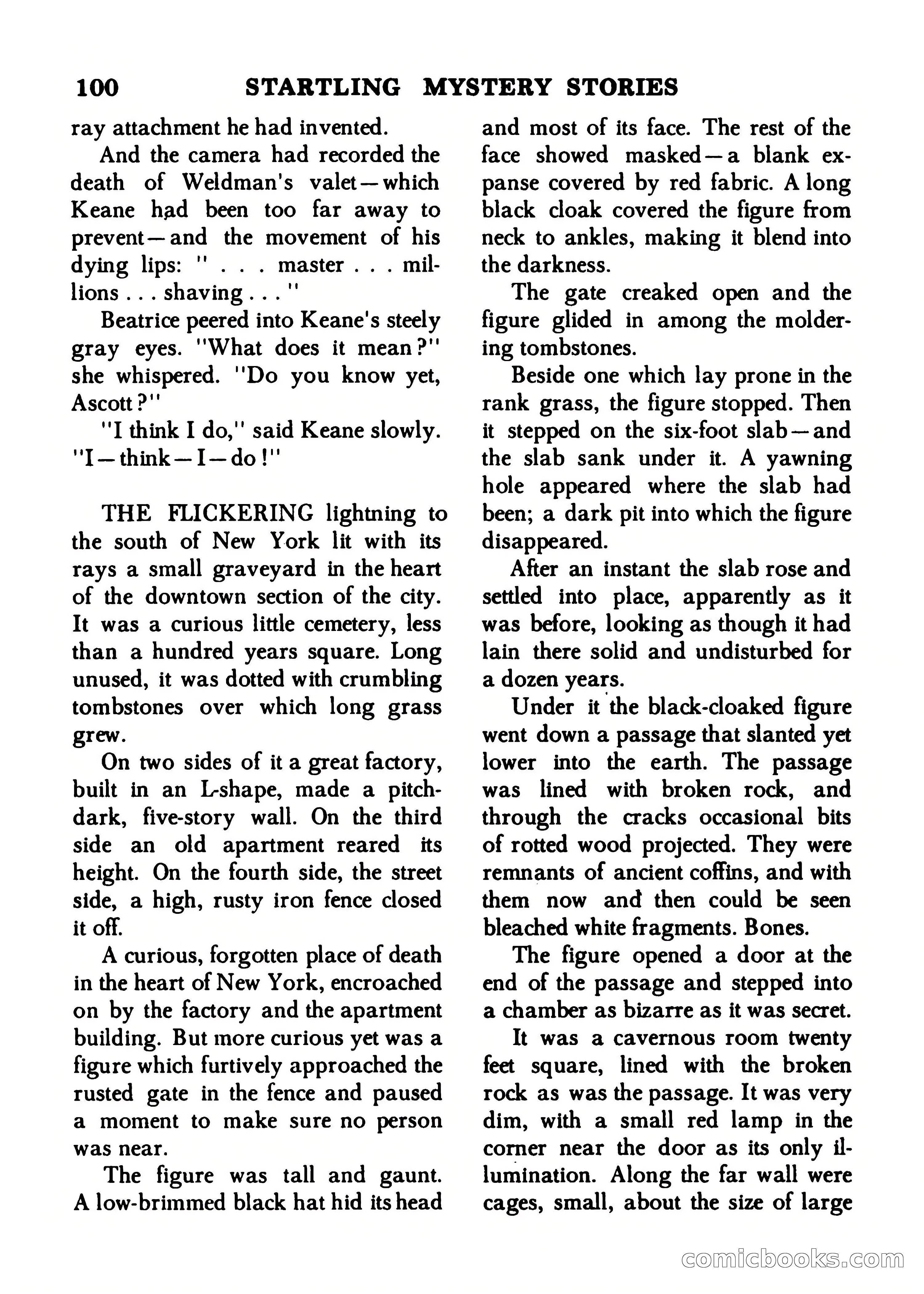 Startling Mystery Stories, Winter No. 7 — page 100 of 132