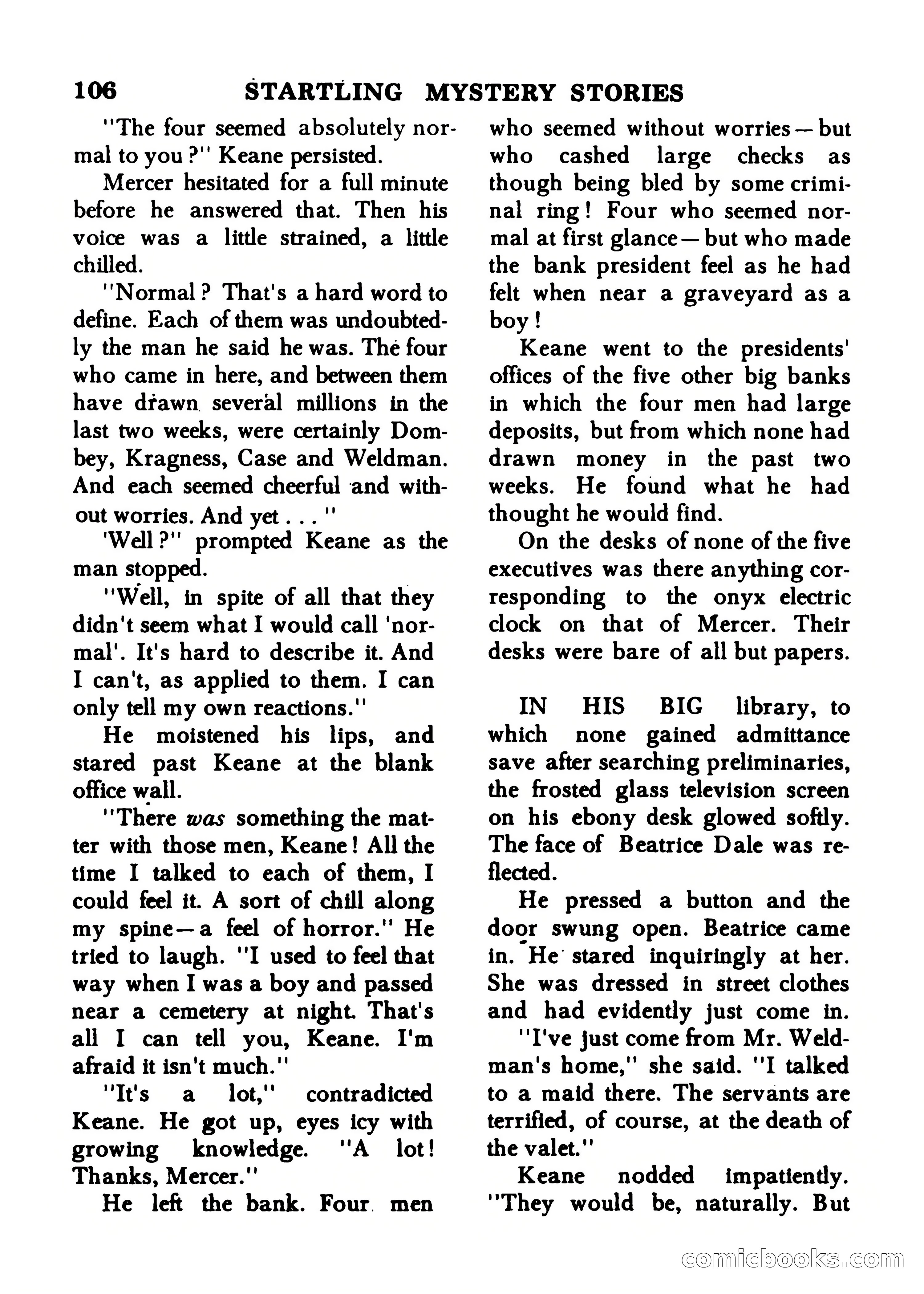 Startling Mystery Stories, Winter No. 7 — page 106 of 132