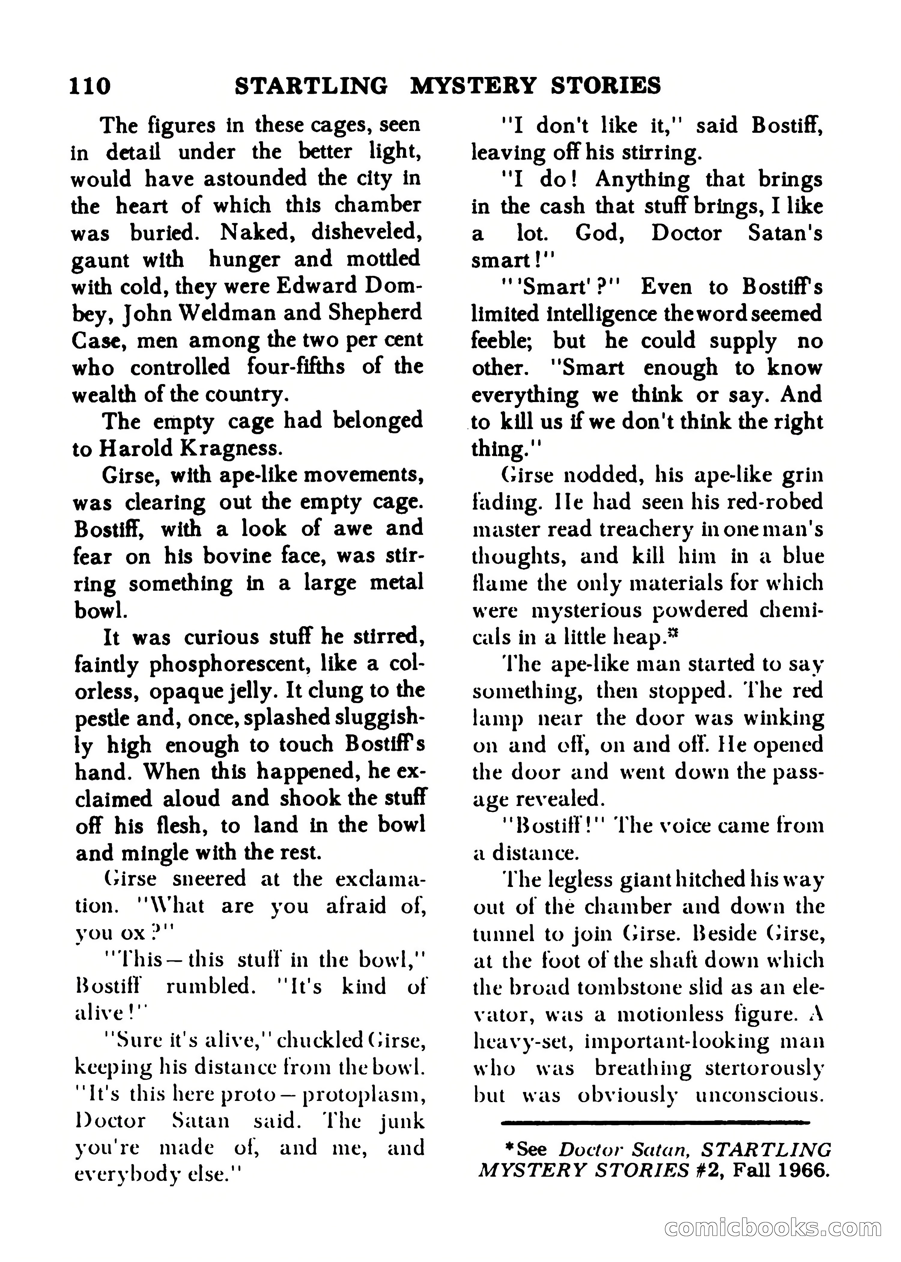 Startling Mystery Stories, Winter No. 7 — page 110 of 132