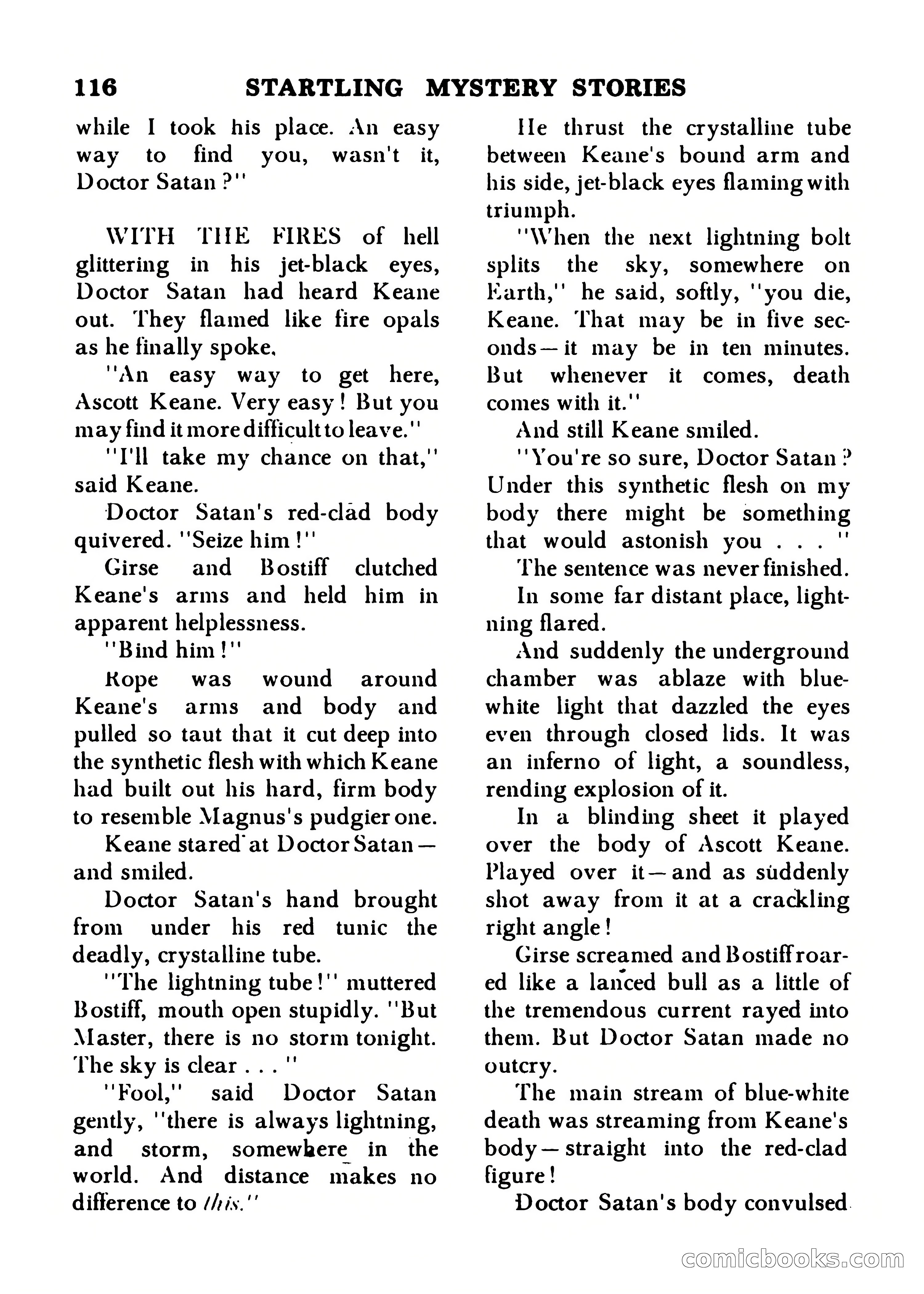 Startling Mystery Stories, Winter No. 7 — page 116 of 132