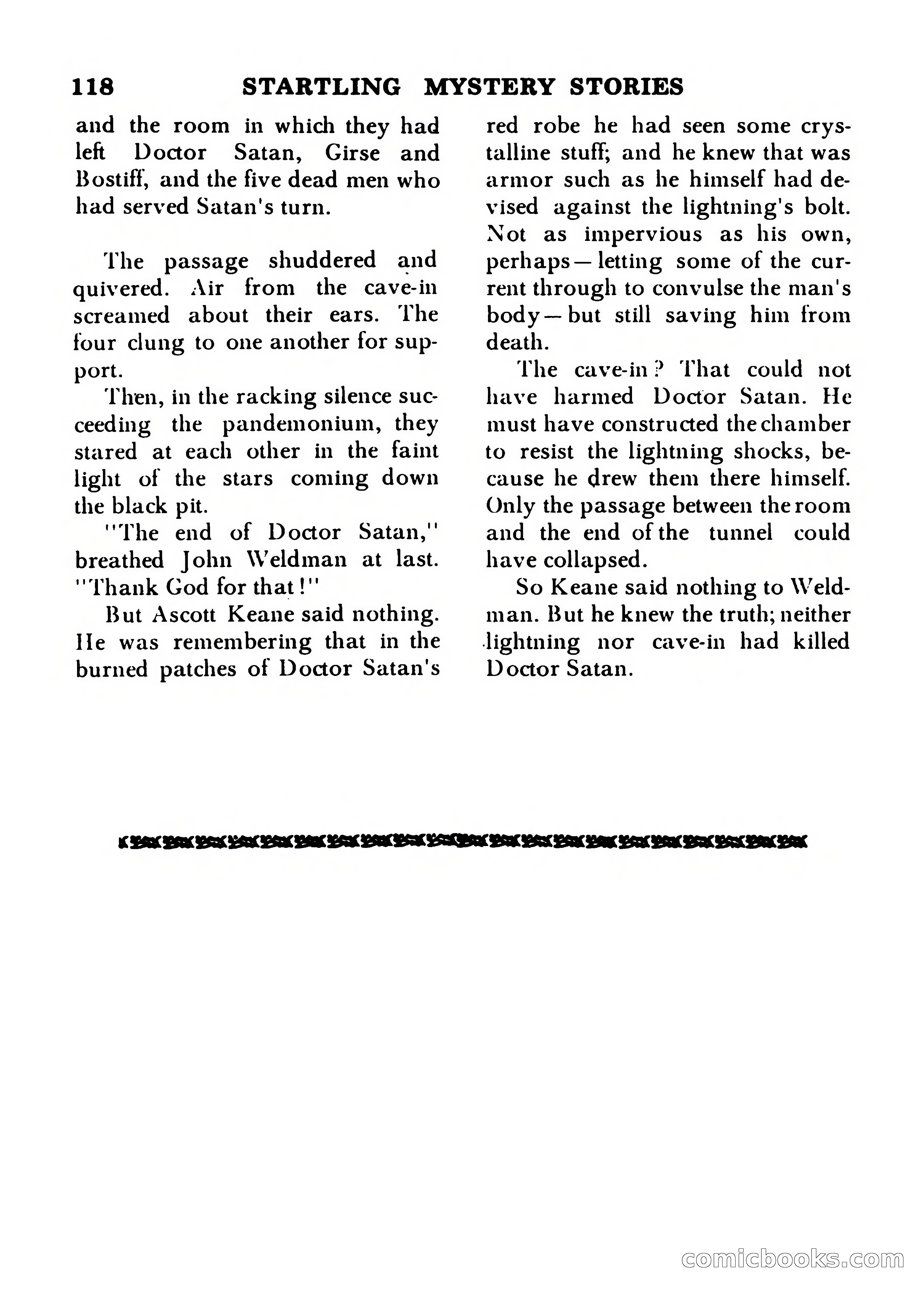 Startling Mystery Stories, Winter No. 7 — page 118 of 132
