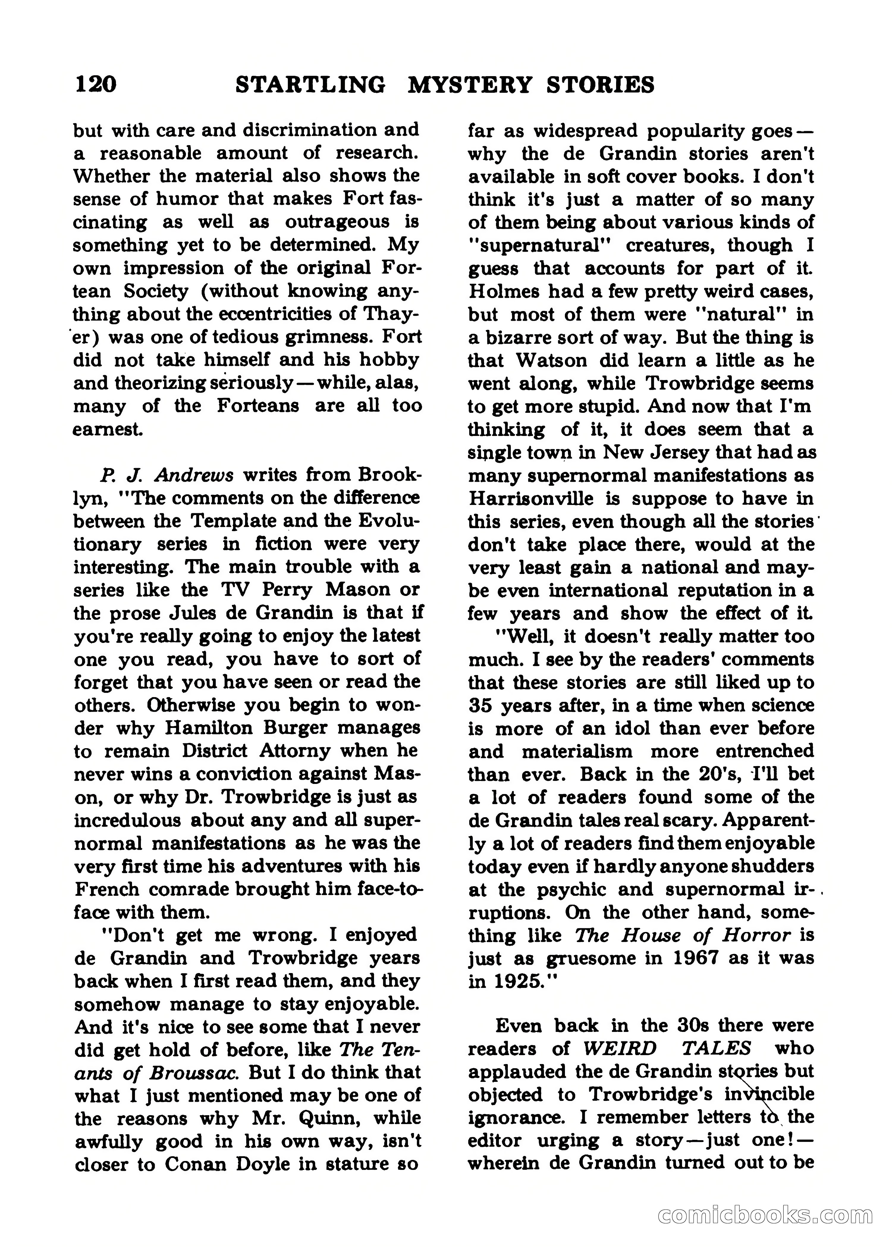 Startling Mystery Stories, Winter No. 7 — page 120 of 132