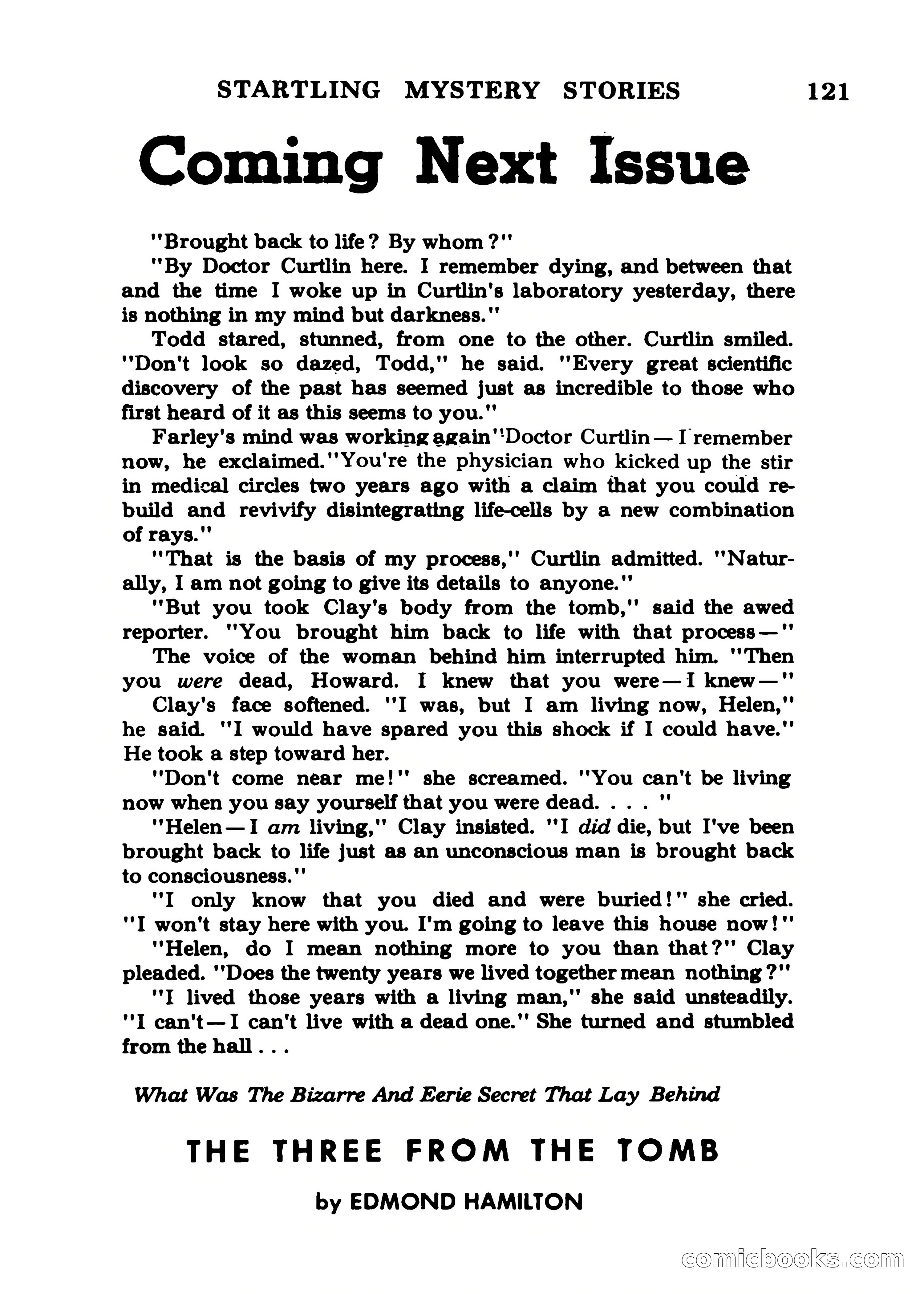 Startling Mystery Stories, Winter No. 7 — page 121 of 132