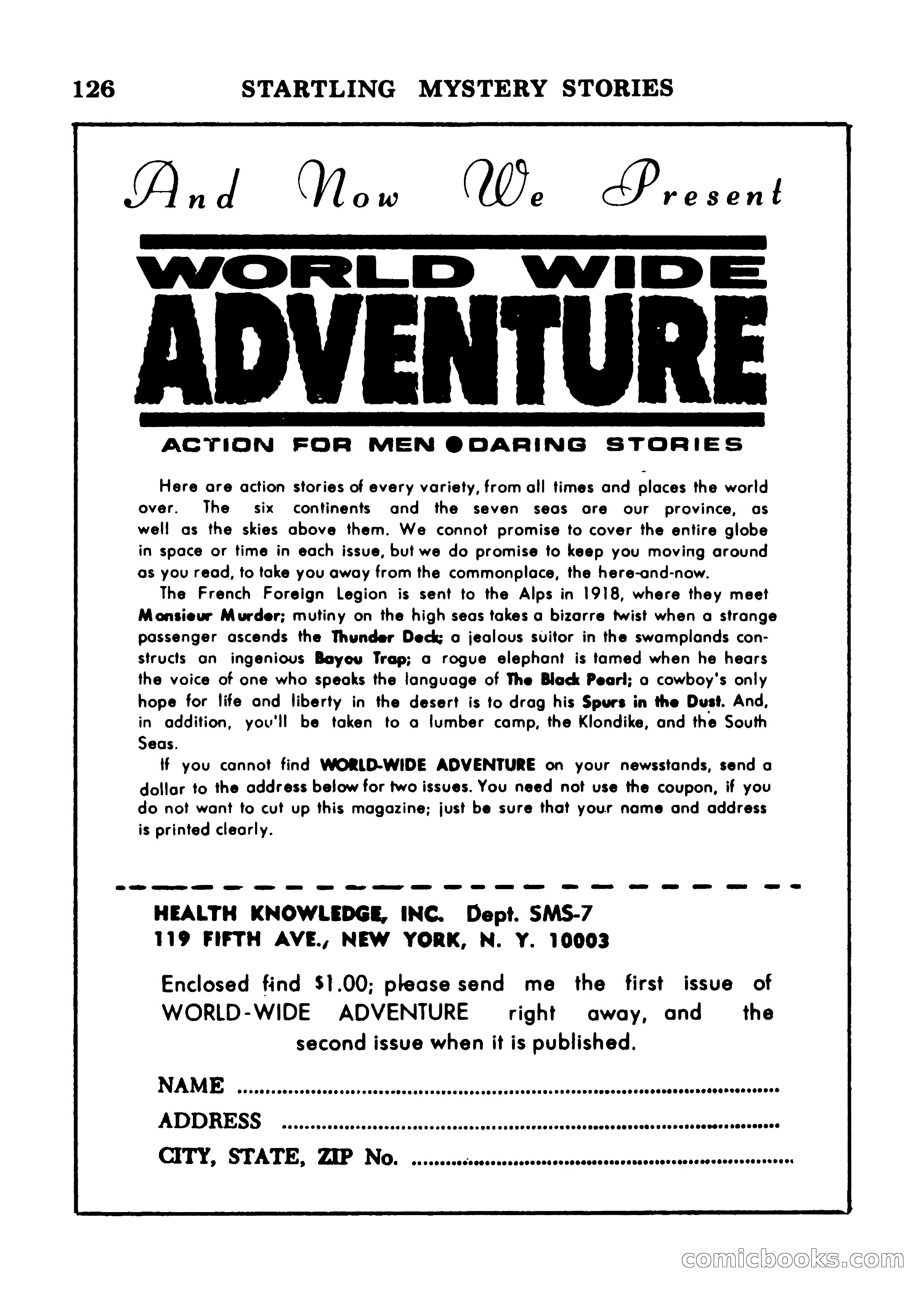 Startling Mystery Stories, Winter No. 7 — page 126 of 132