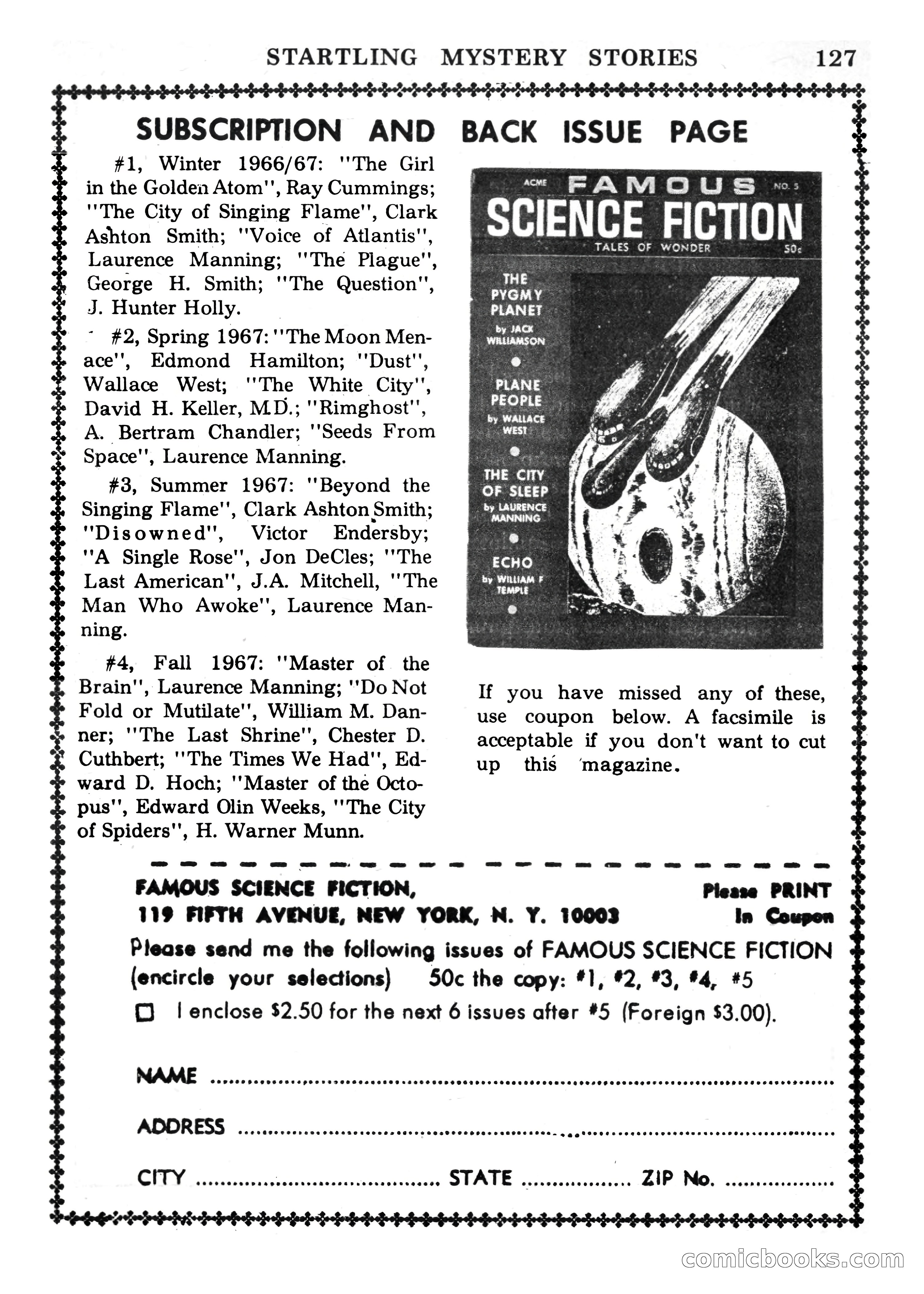 Startling Mystery Stories, Winter No. 7 — page 127 of 132