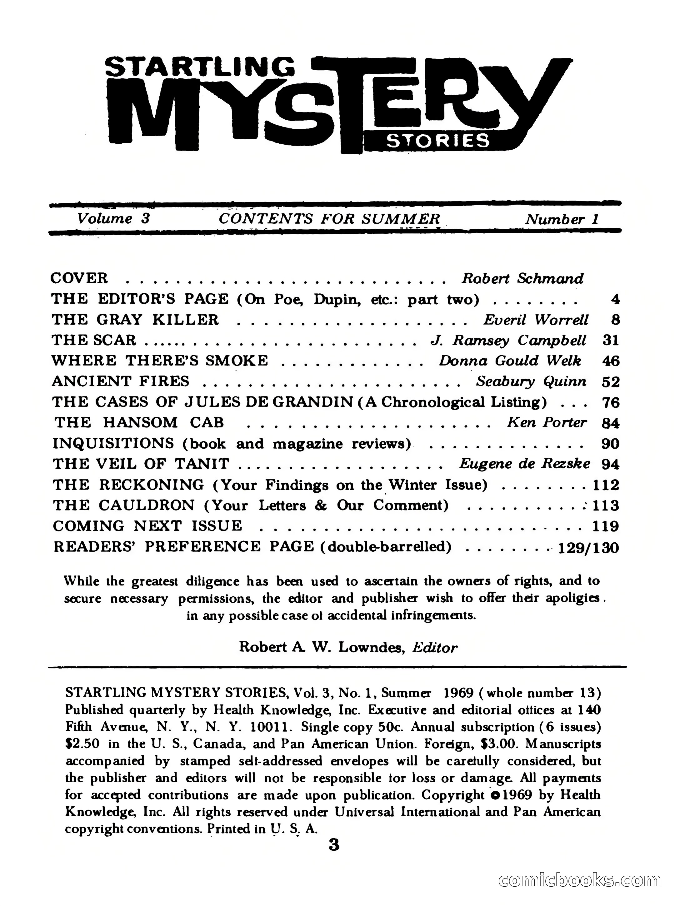 Startling Mystery Stories #13 — page 3 of 132
