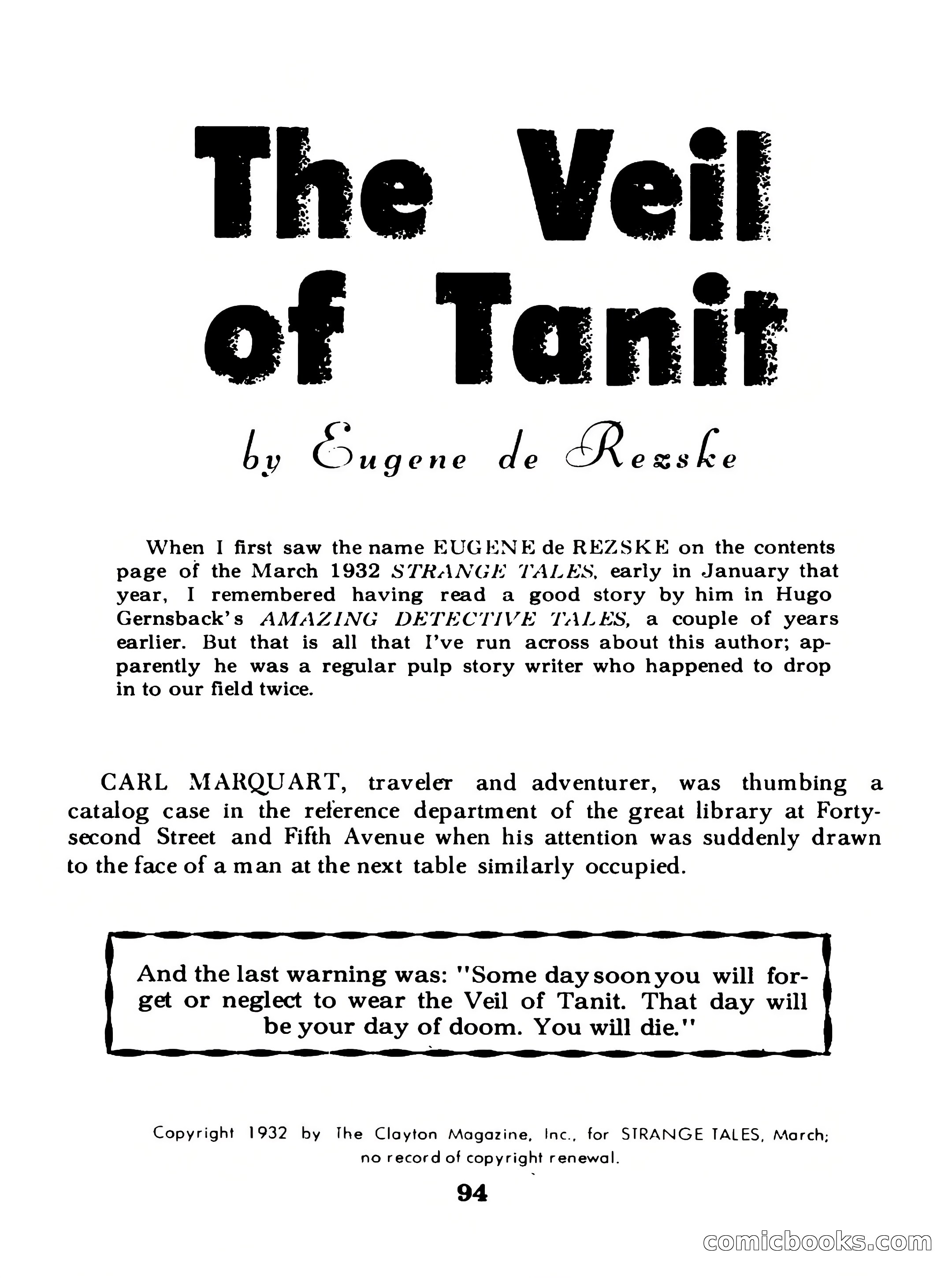 Startling Mystery Stories #13 — page 94 of 132