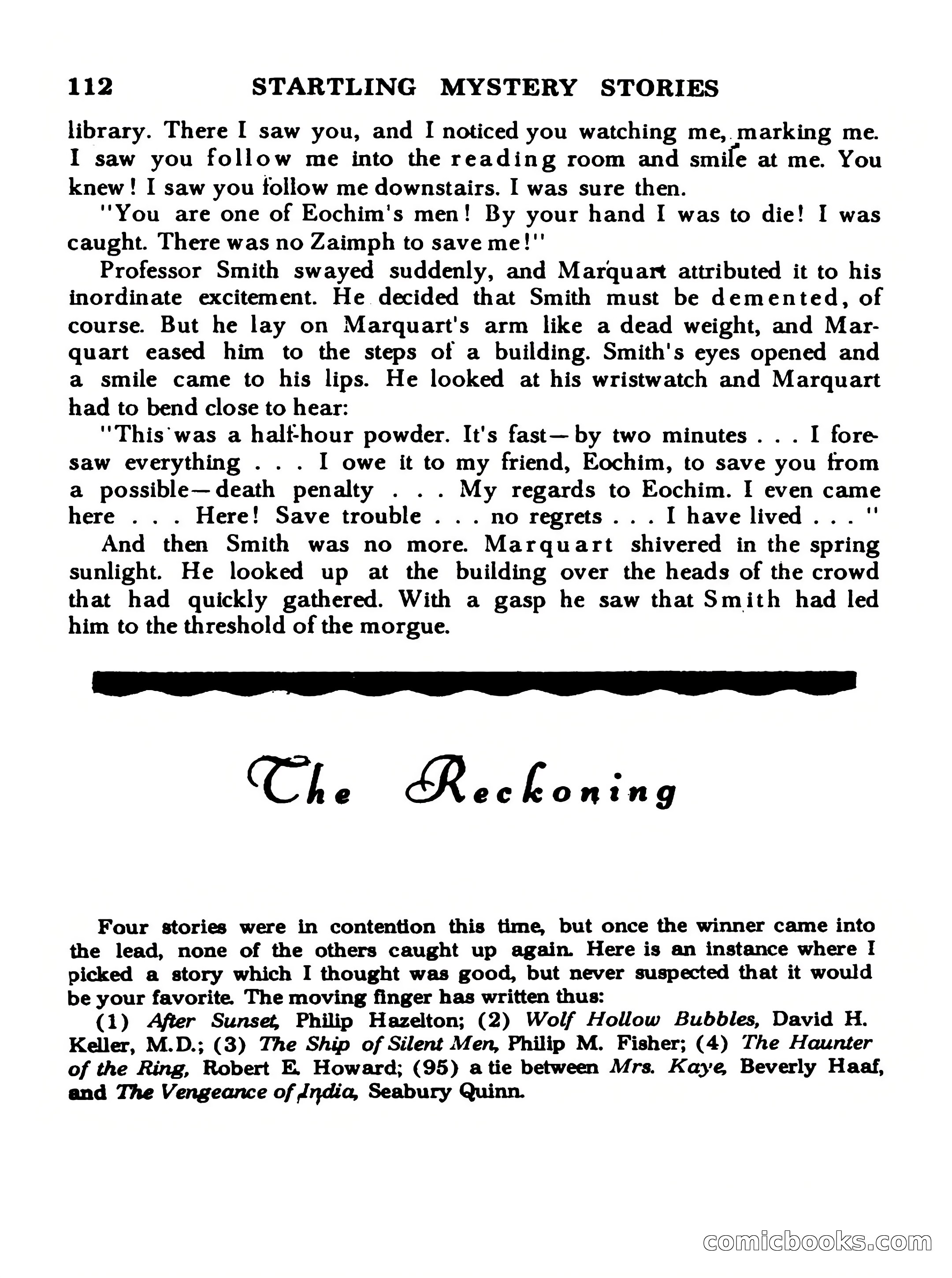 Startling Mystery Stories #13 — page 112 of 132