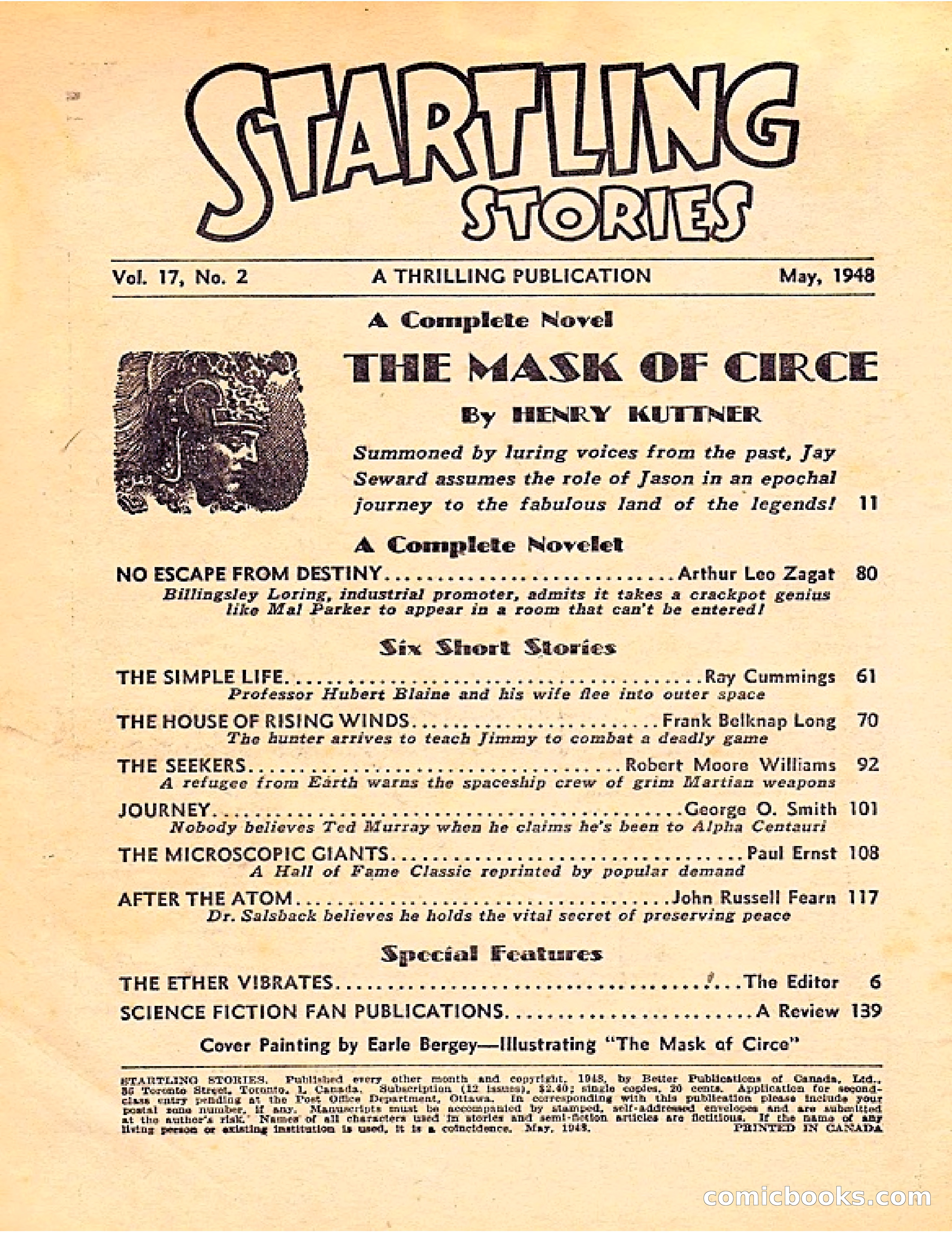 Startling Stories, Canadian Edition — page 4 of 148