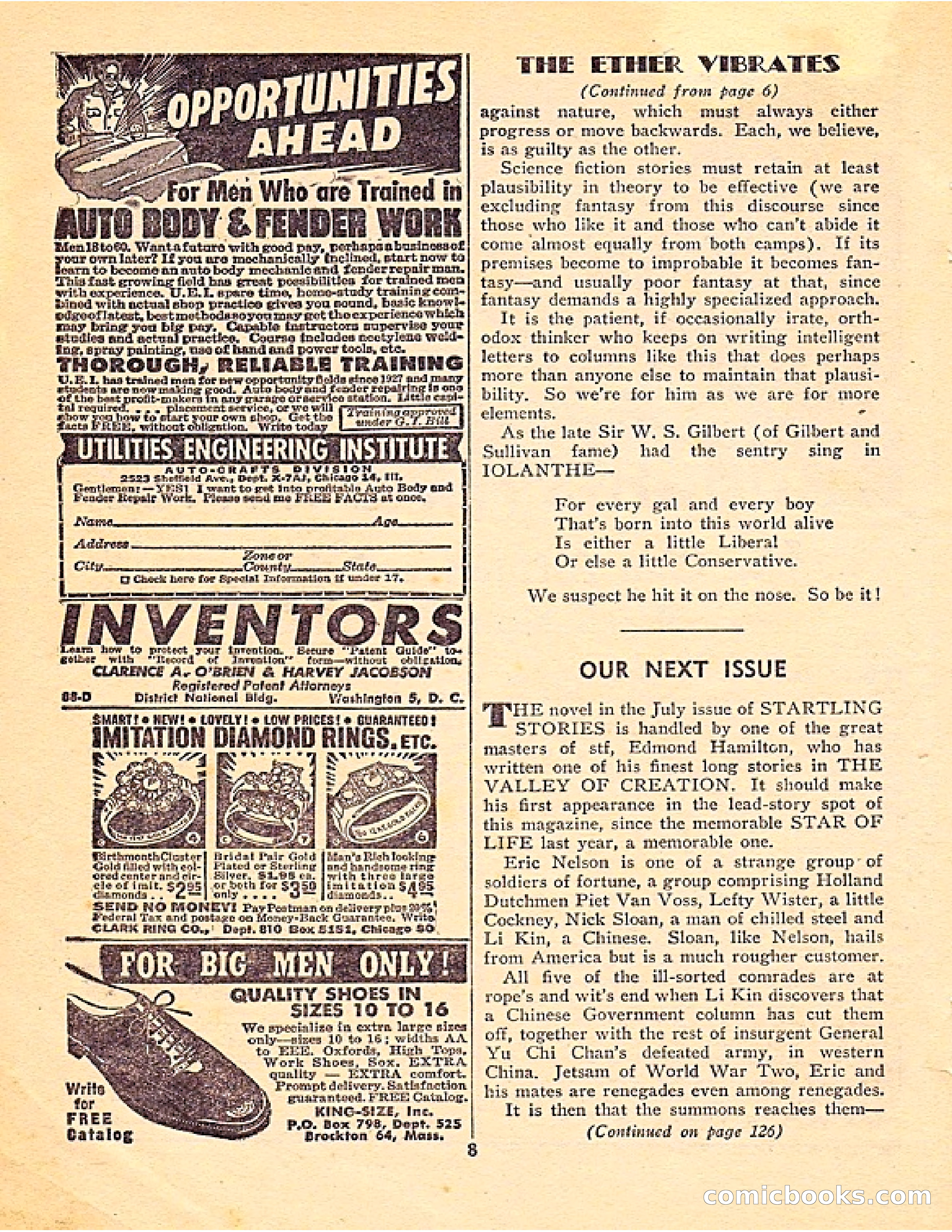 Startling Stories, Canadian Edition — page 8 of 148
