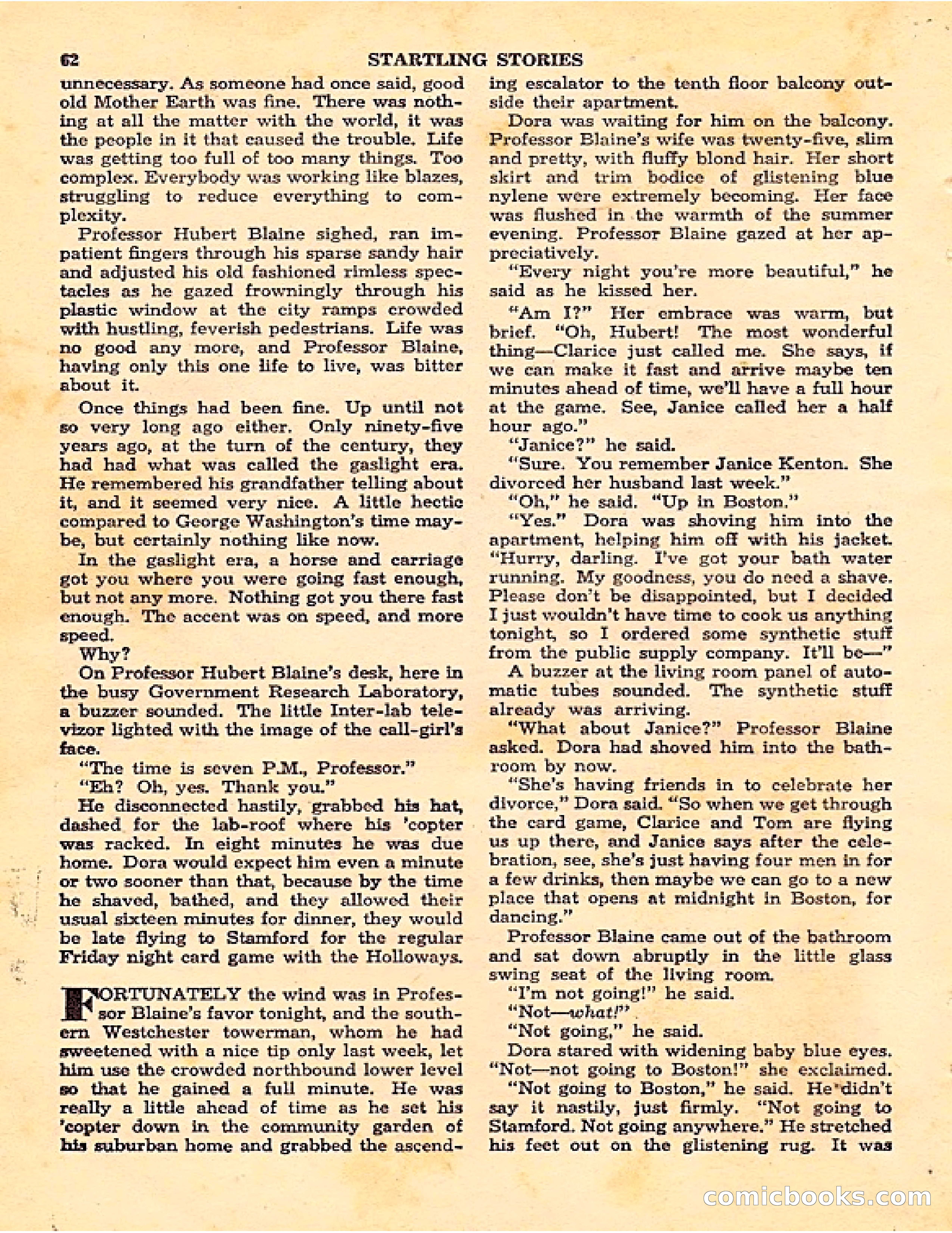 Startling Stories, Canadian Edition — page 62 of 148