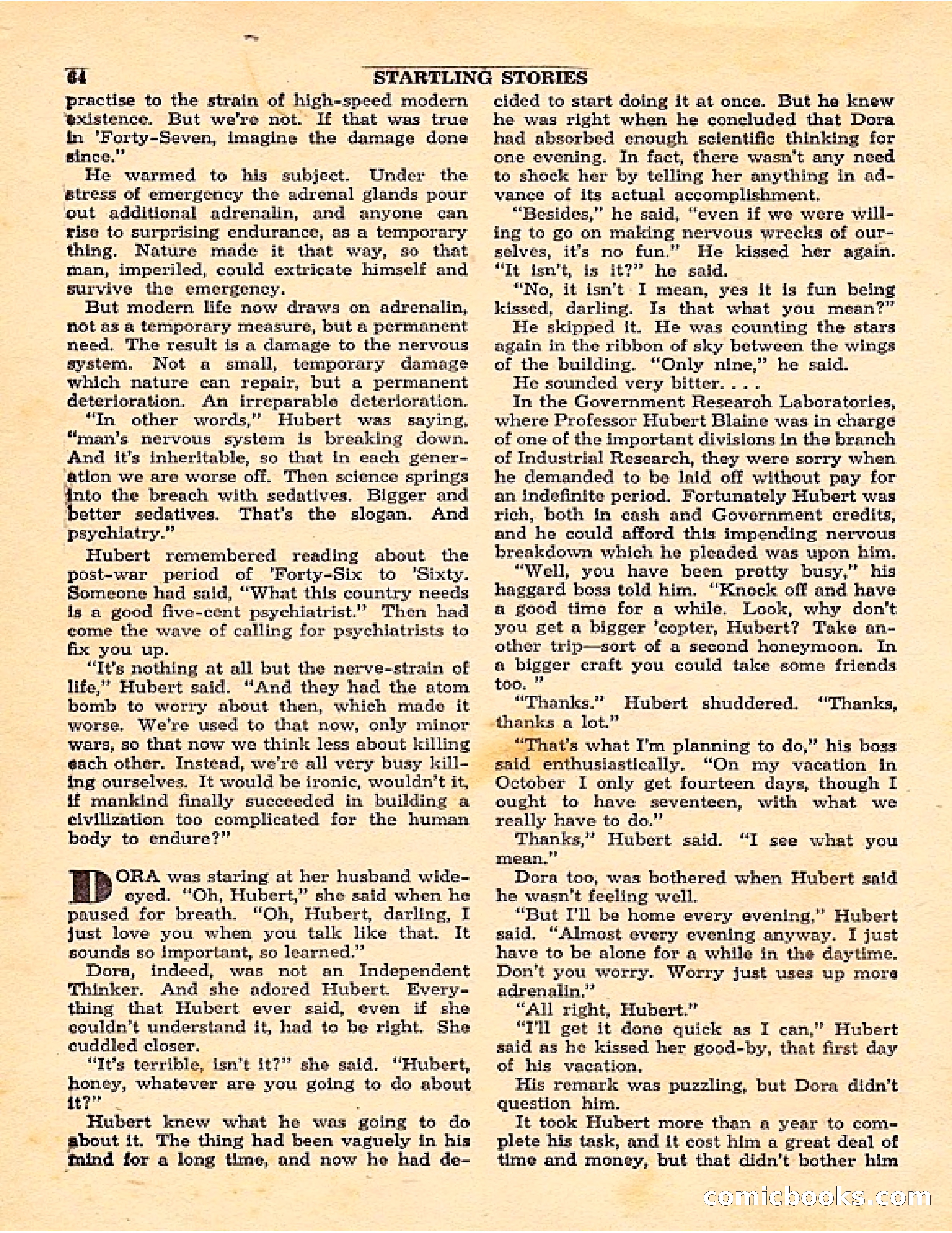 Startling Stories, Canadian Edition — page 64 of 148