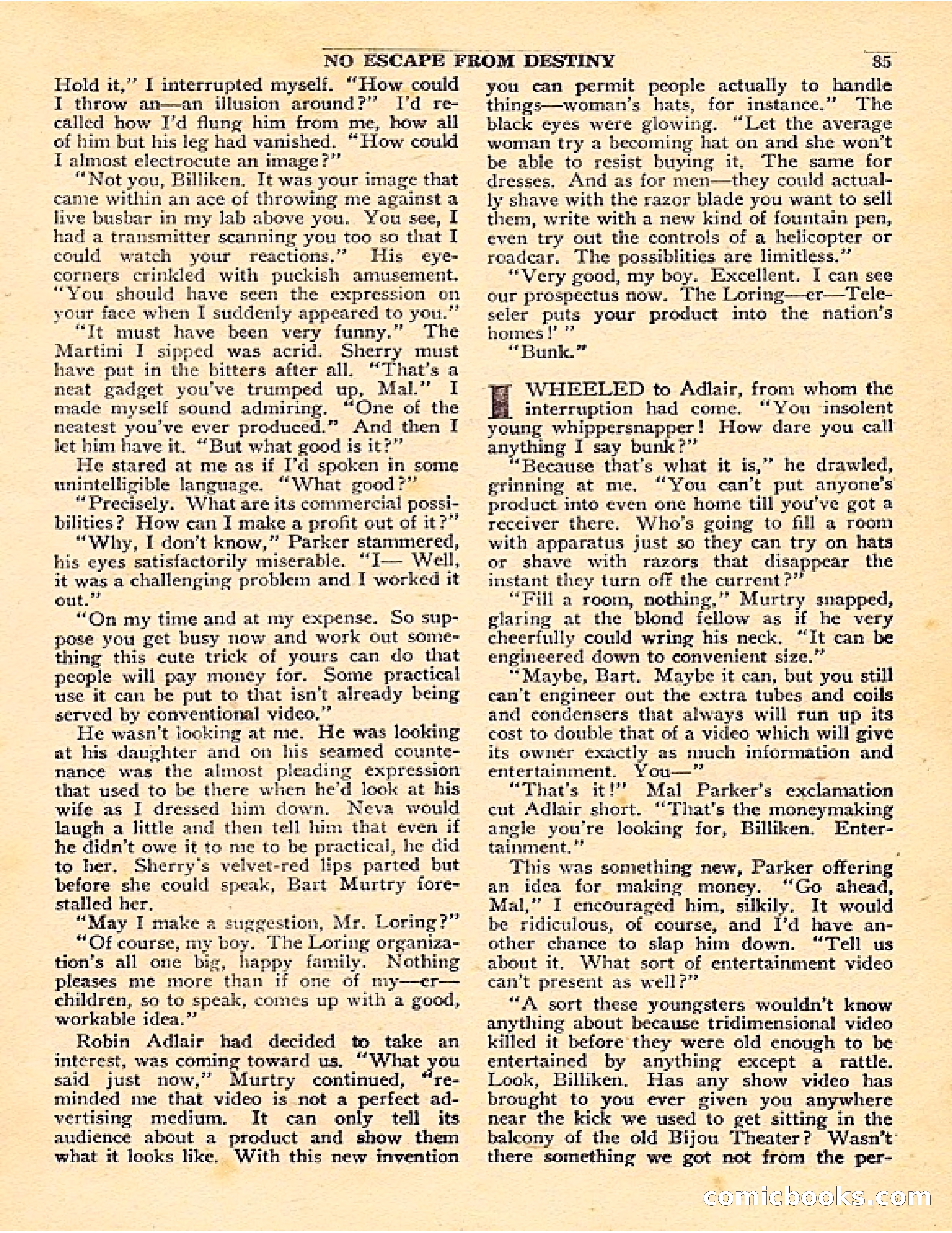 Startling Stories, Canadian Edition — page 85 of 148