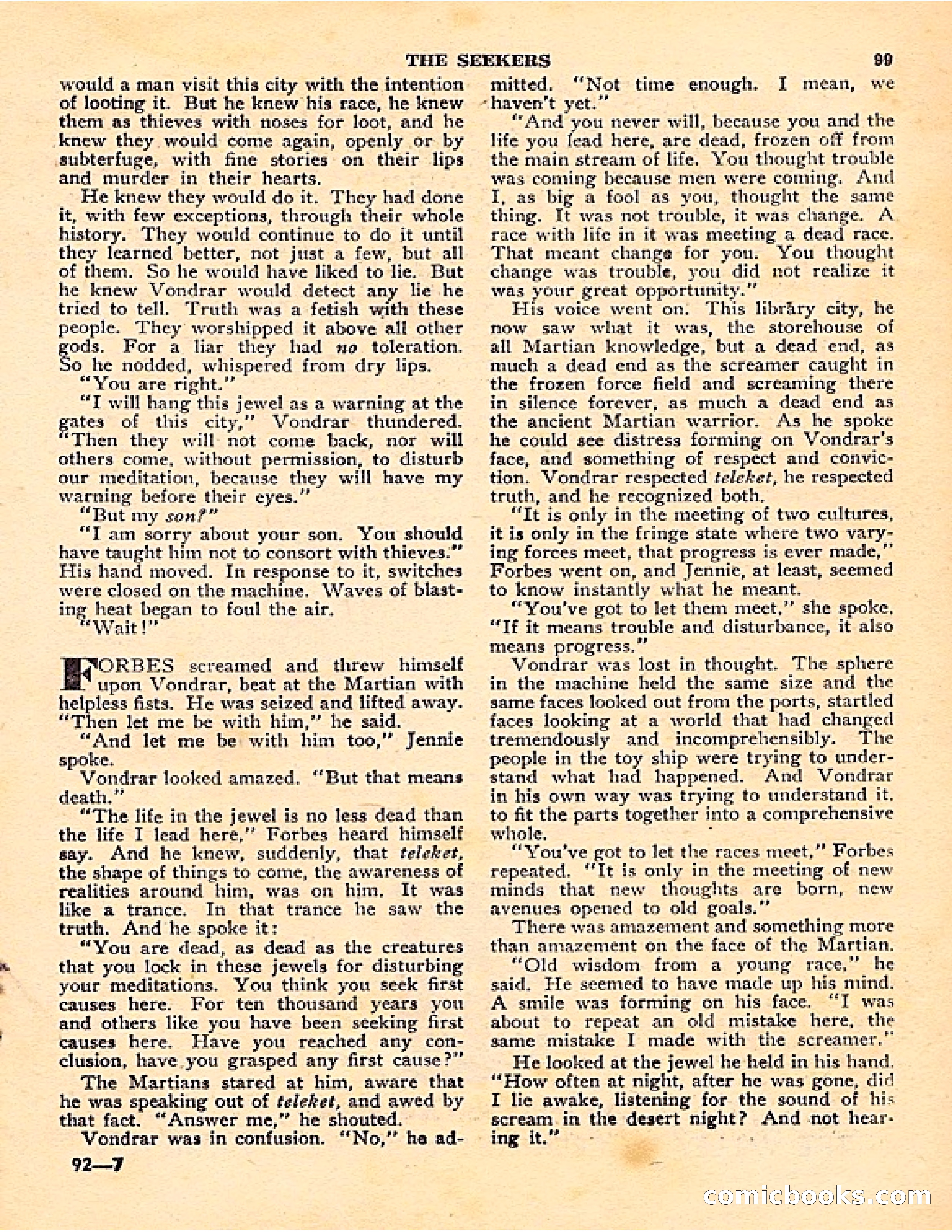 Startling Stories, Canadian Edition — page 99 of 148