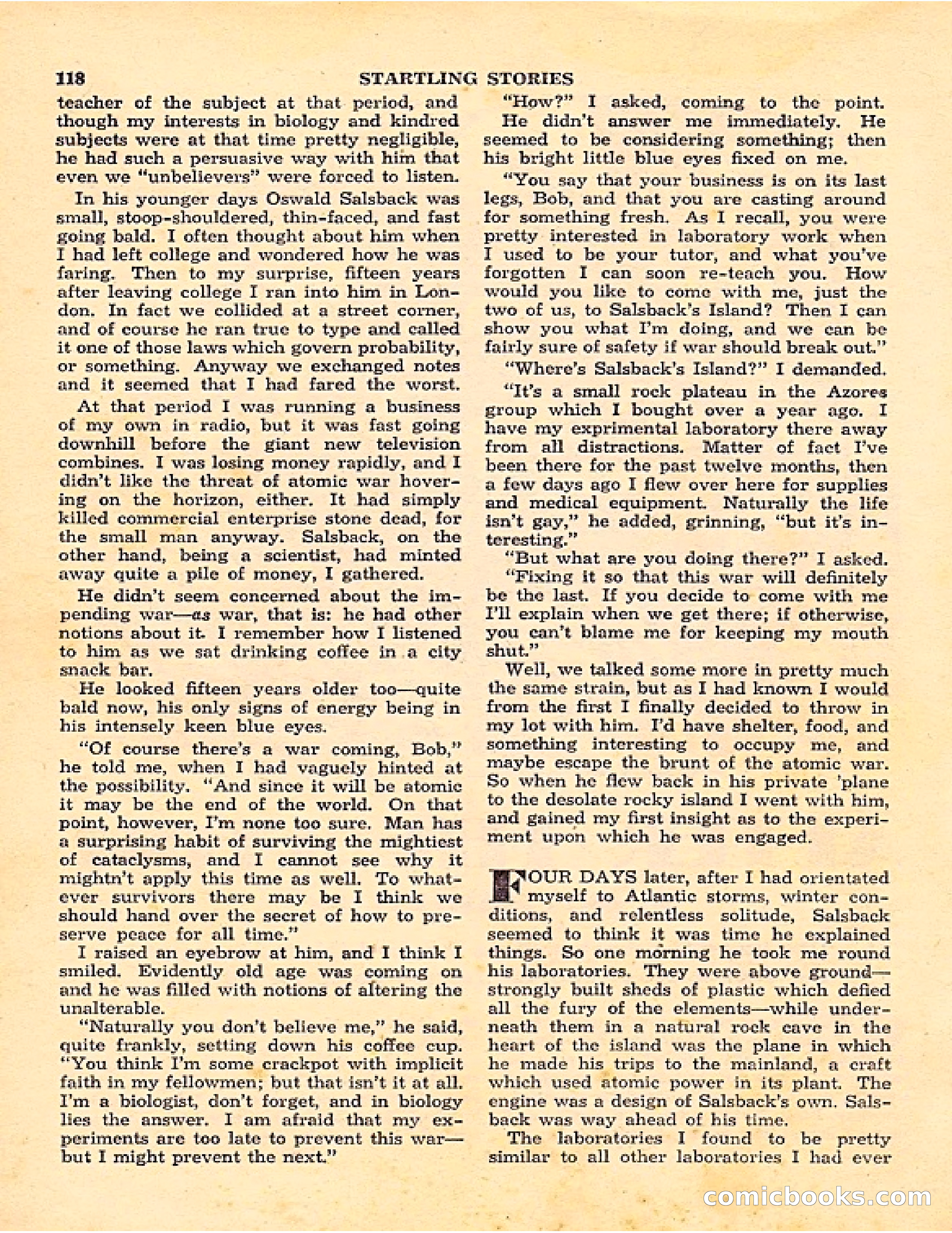 Startling Stories, Canadian Edition — page 118 of 148
