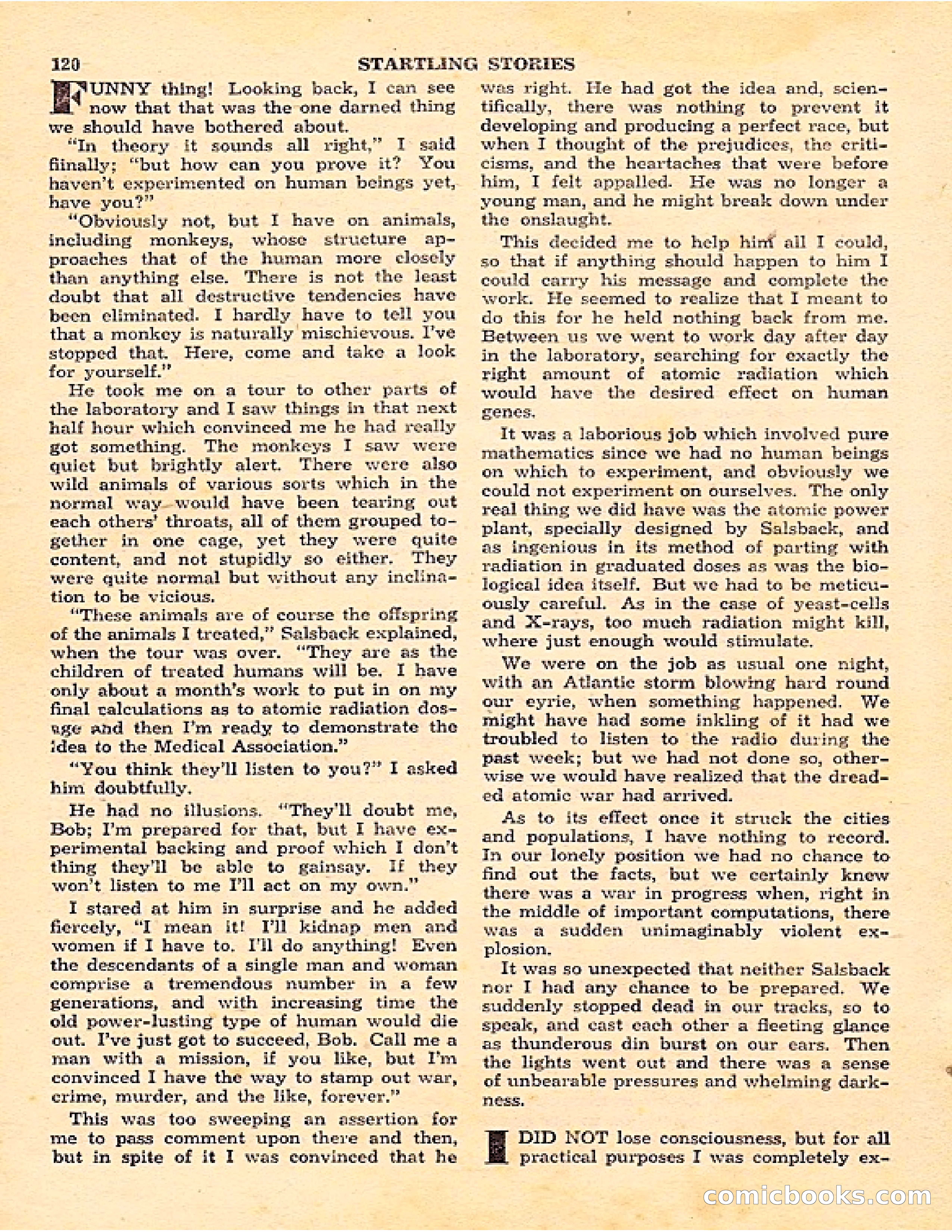 Startling Stories, Canadian Edition — page 120 of 148