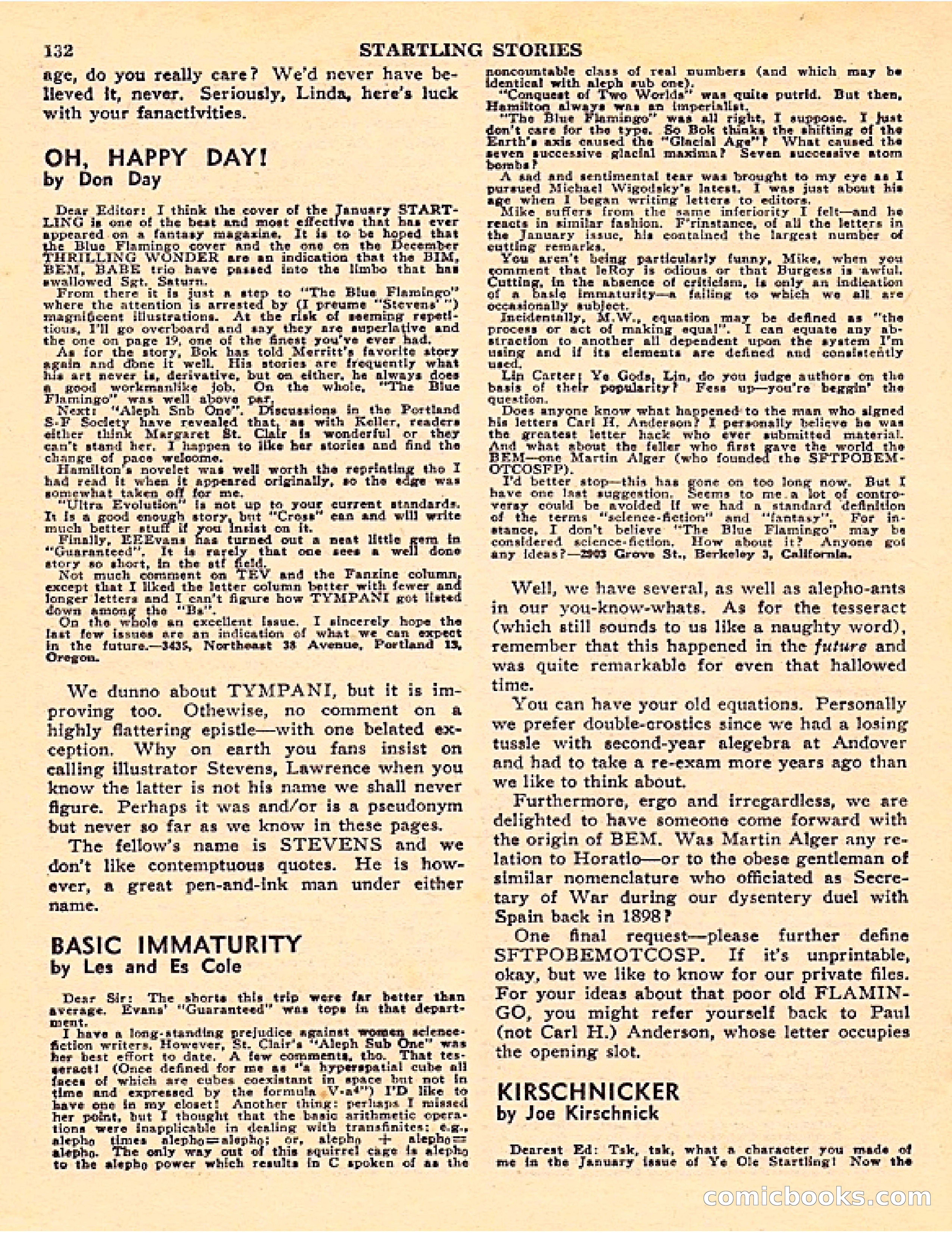 Startling Stories, Canadian Edition — page 132 of 148