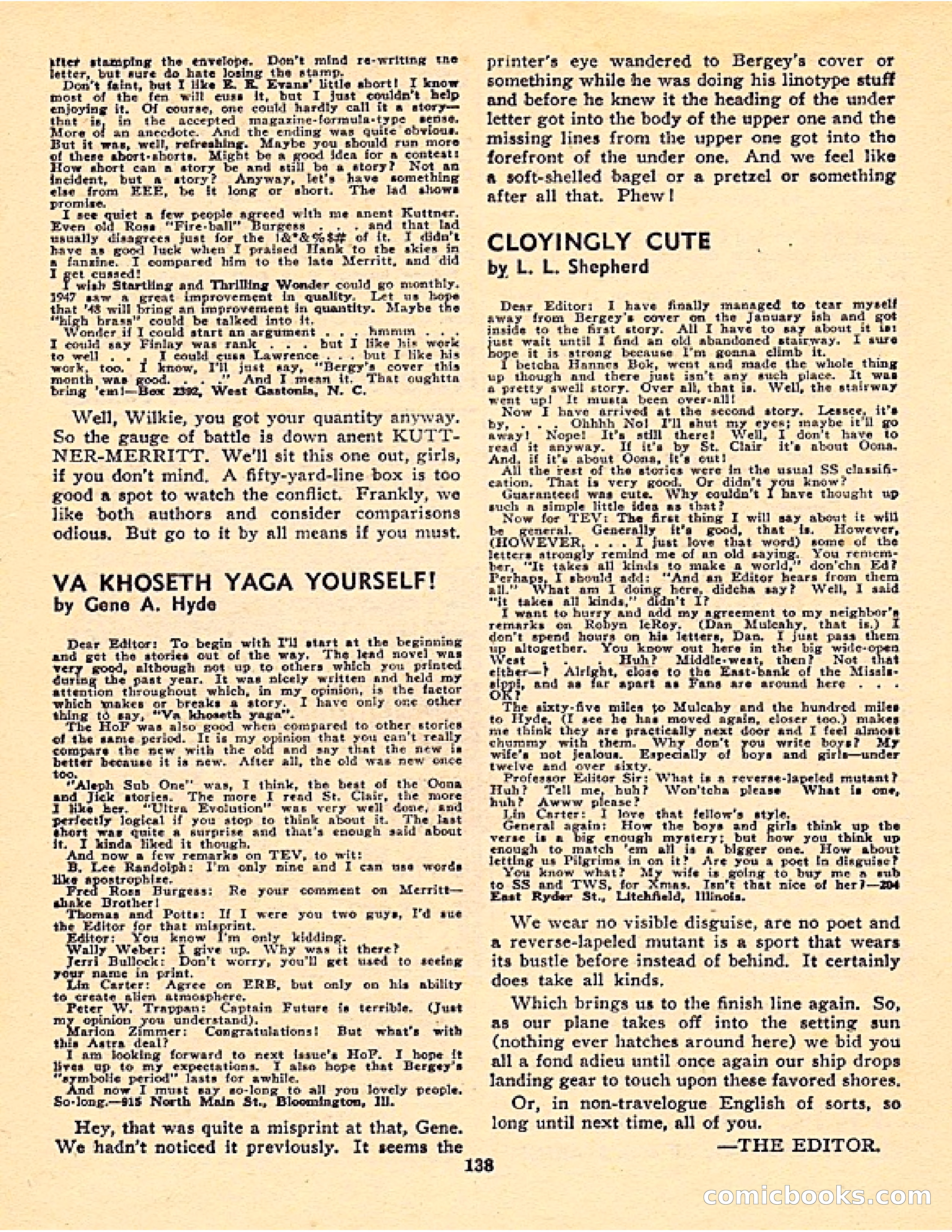 Startling Stories, Canadian Edition — page 138 of 148