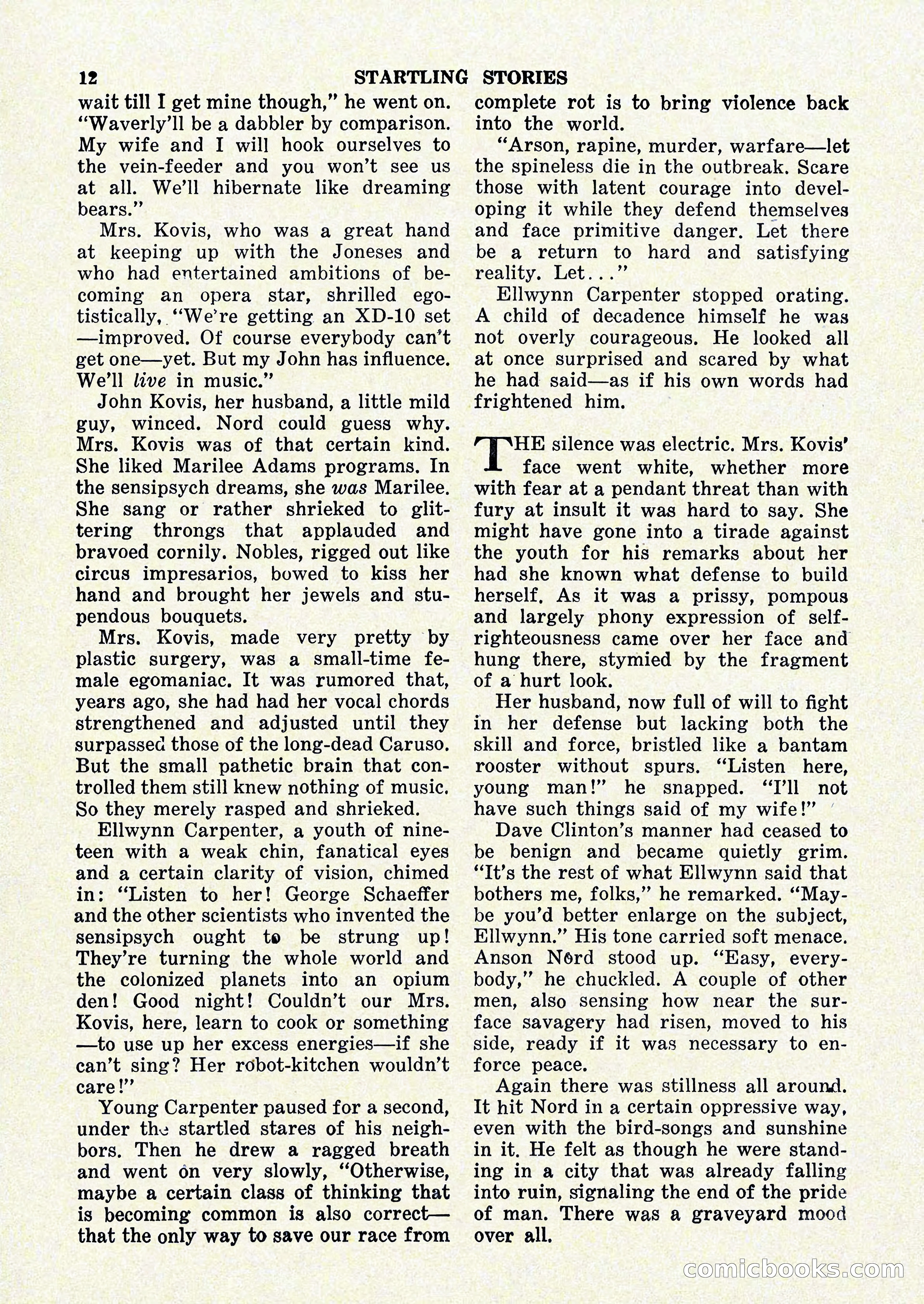 Startling Stories, January 1951 — page 12 of 164