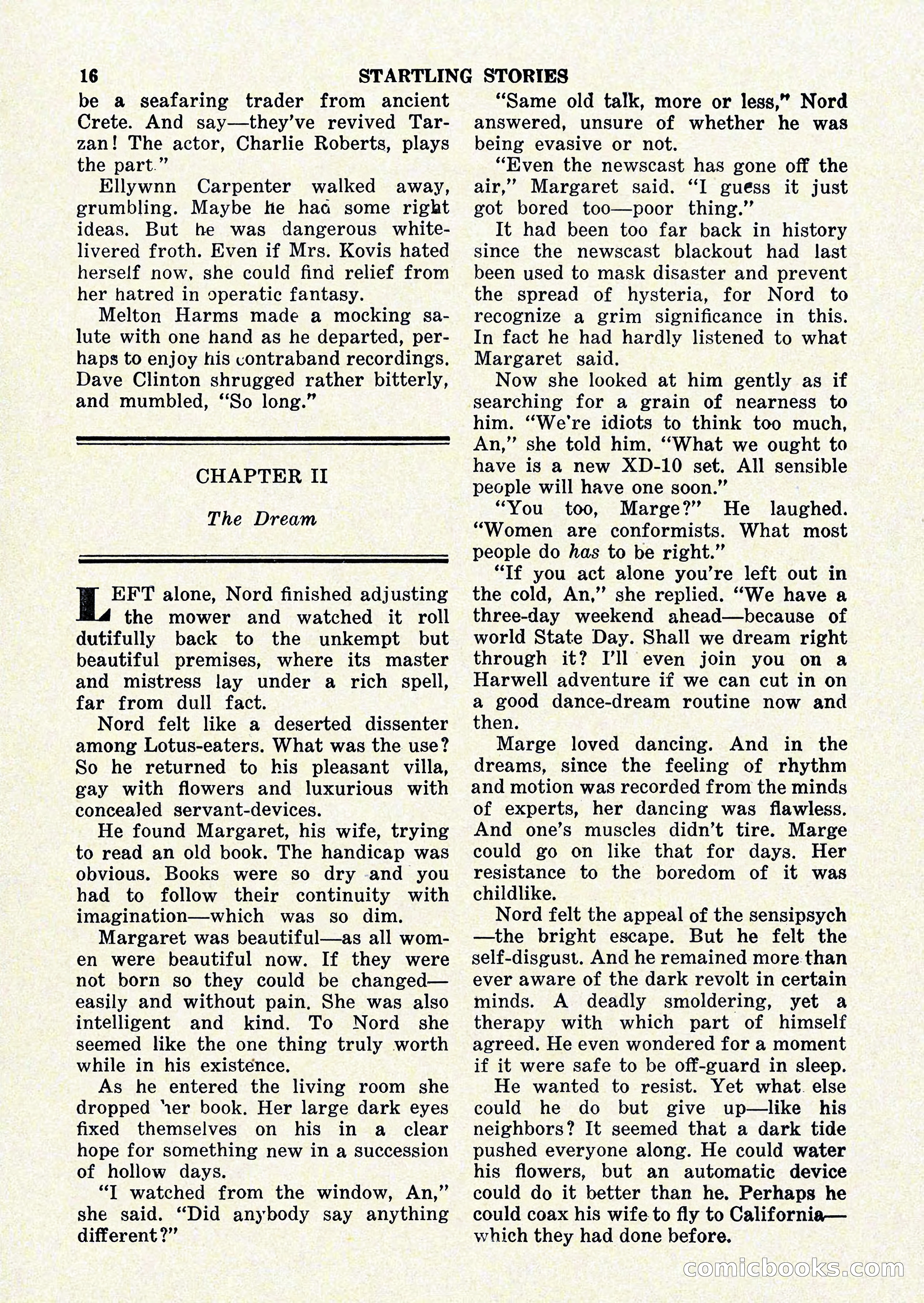 Startling Stories, January 1951 — page 16 of 164