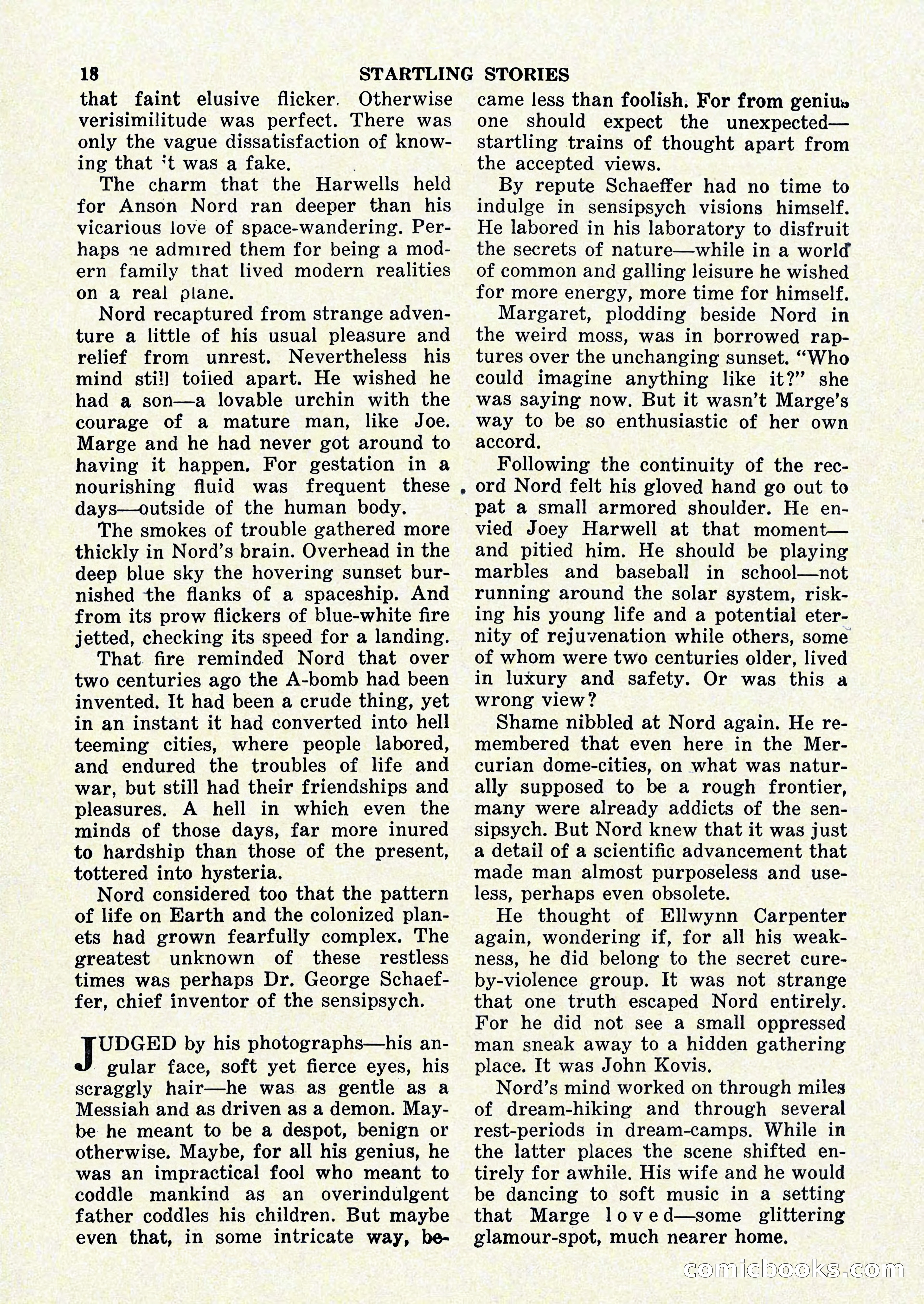Startling Stories, January 1951 — page 18 of 164