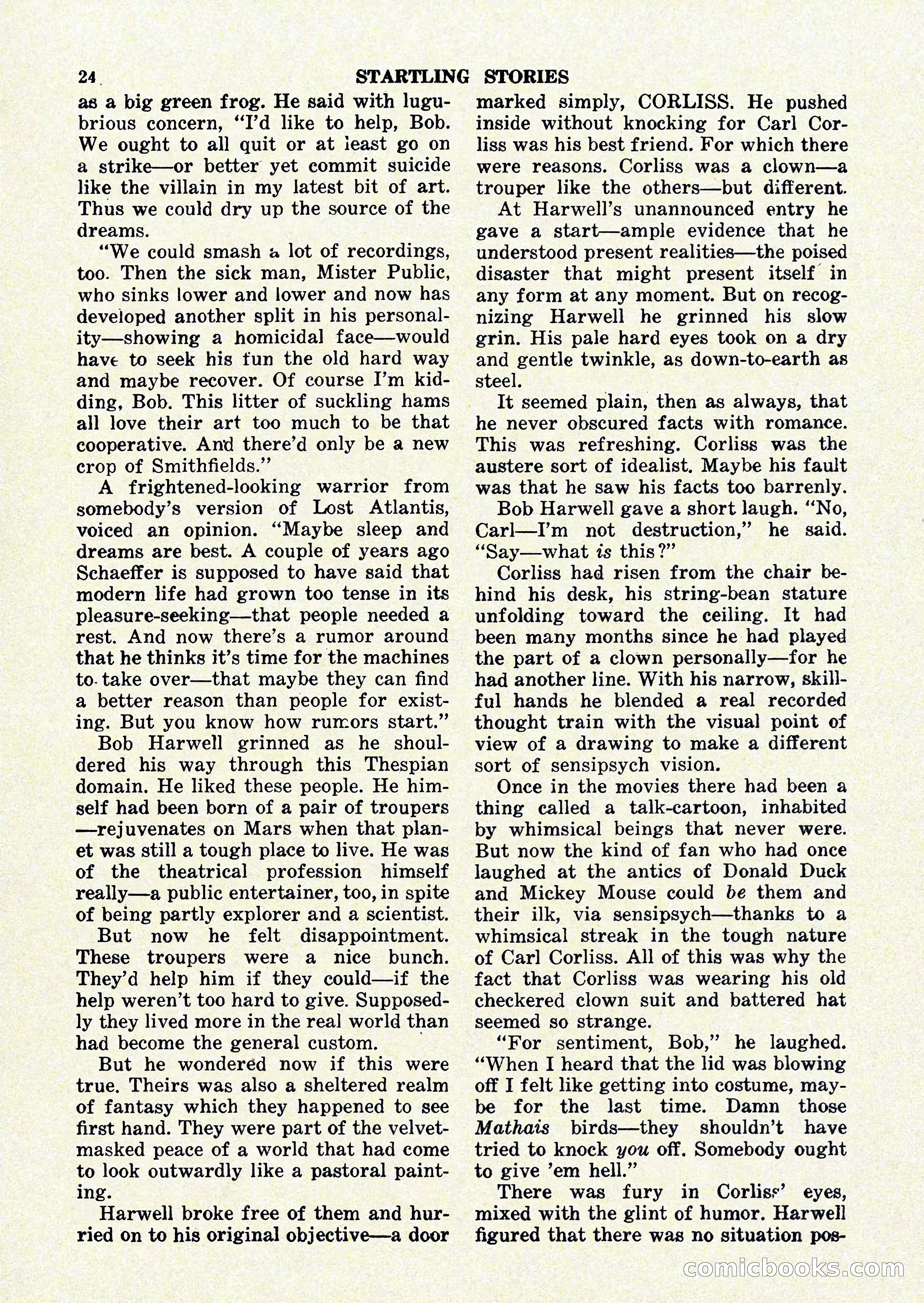 Startling Stories, January 1951 — page 24 of 164