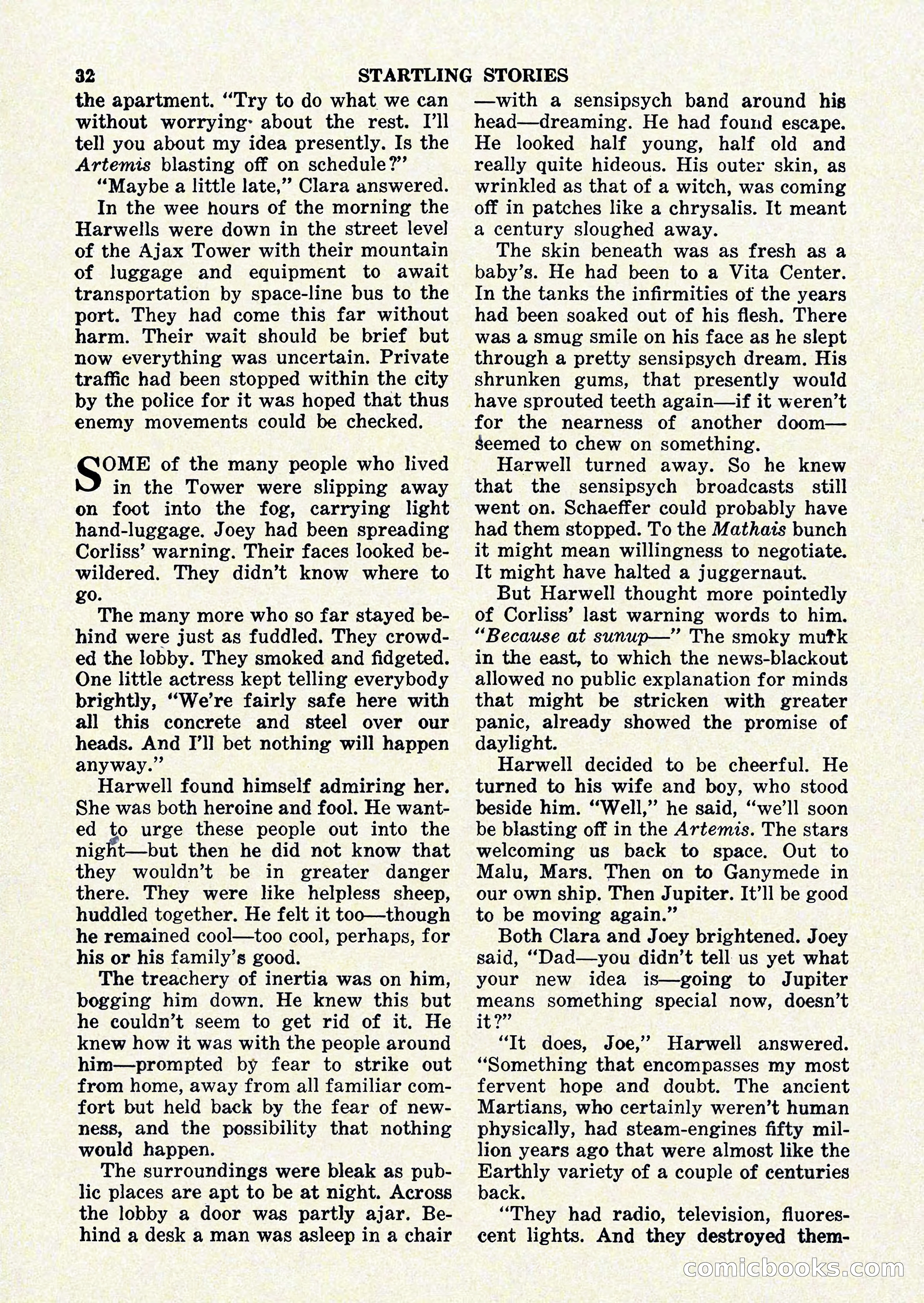 Startling Stories, January 1951 — page 32 of 164