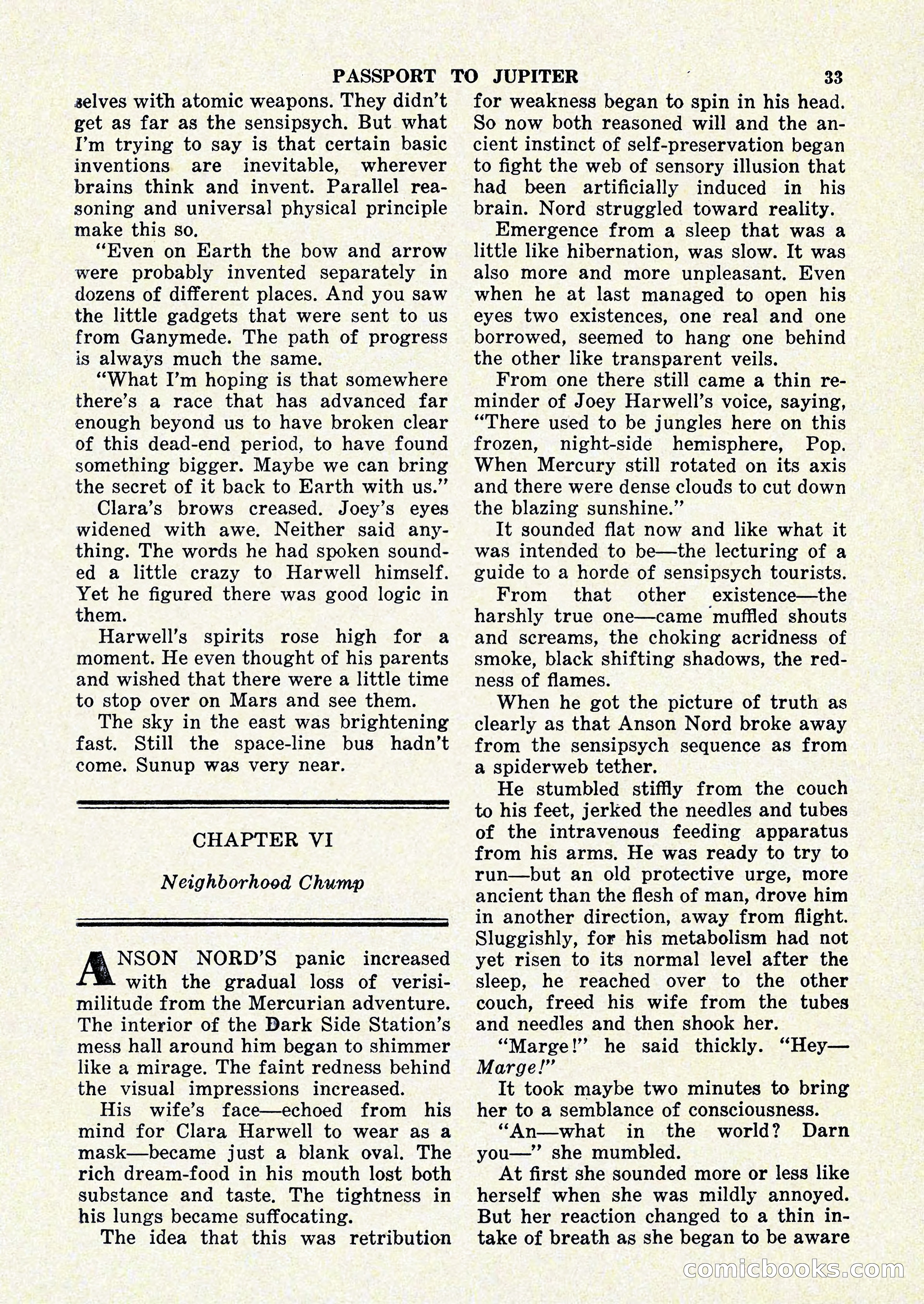 Startling Stories, January 1951 — page 33 of 164