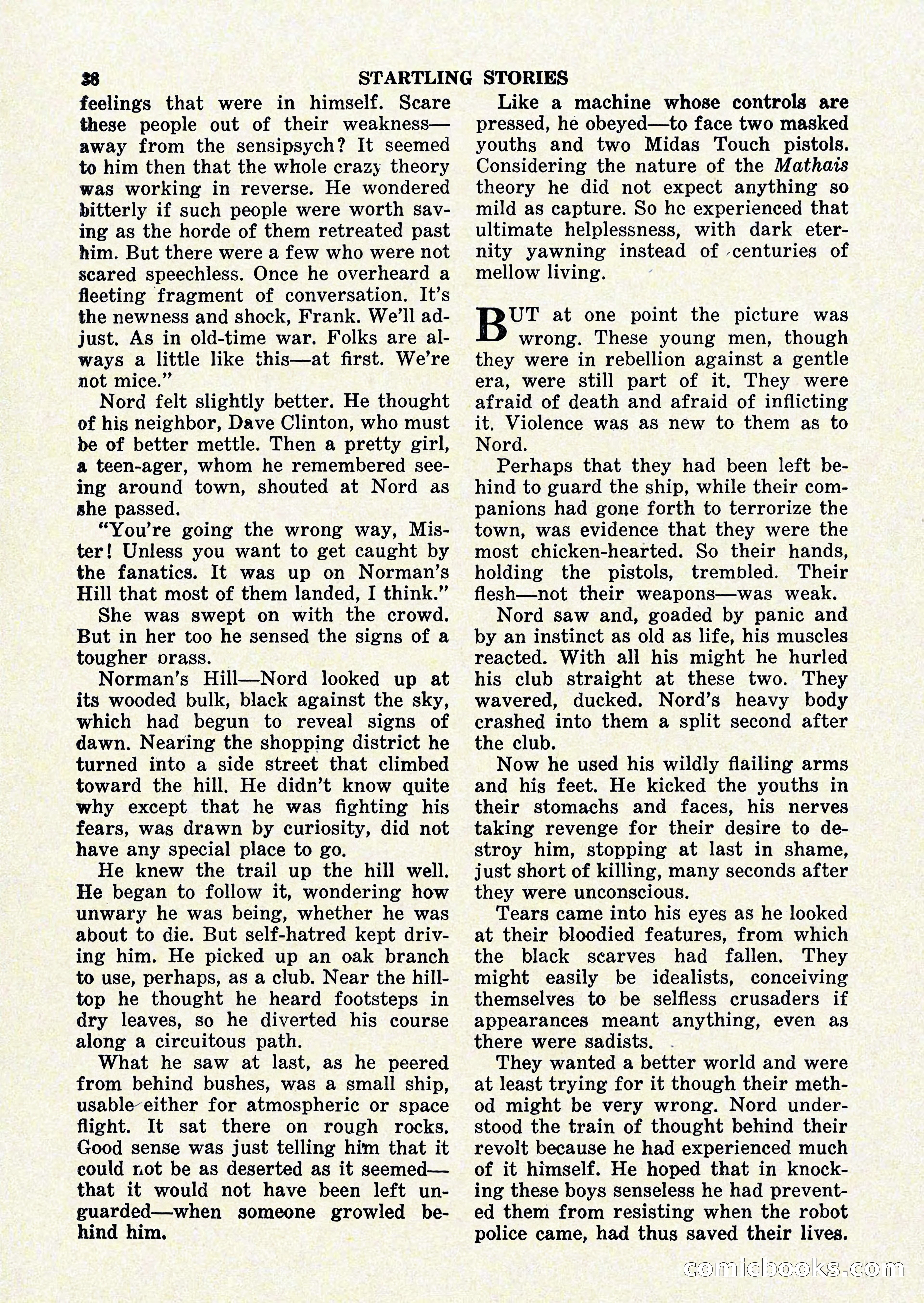 Startling Stories, January 1951 — page 38 of 164