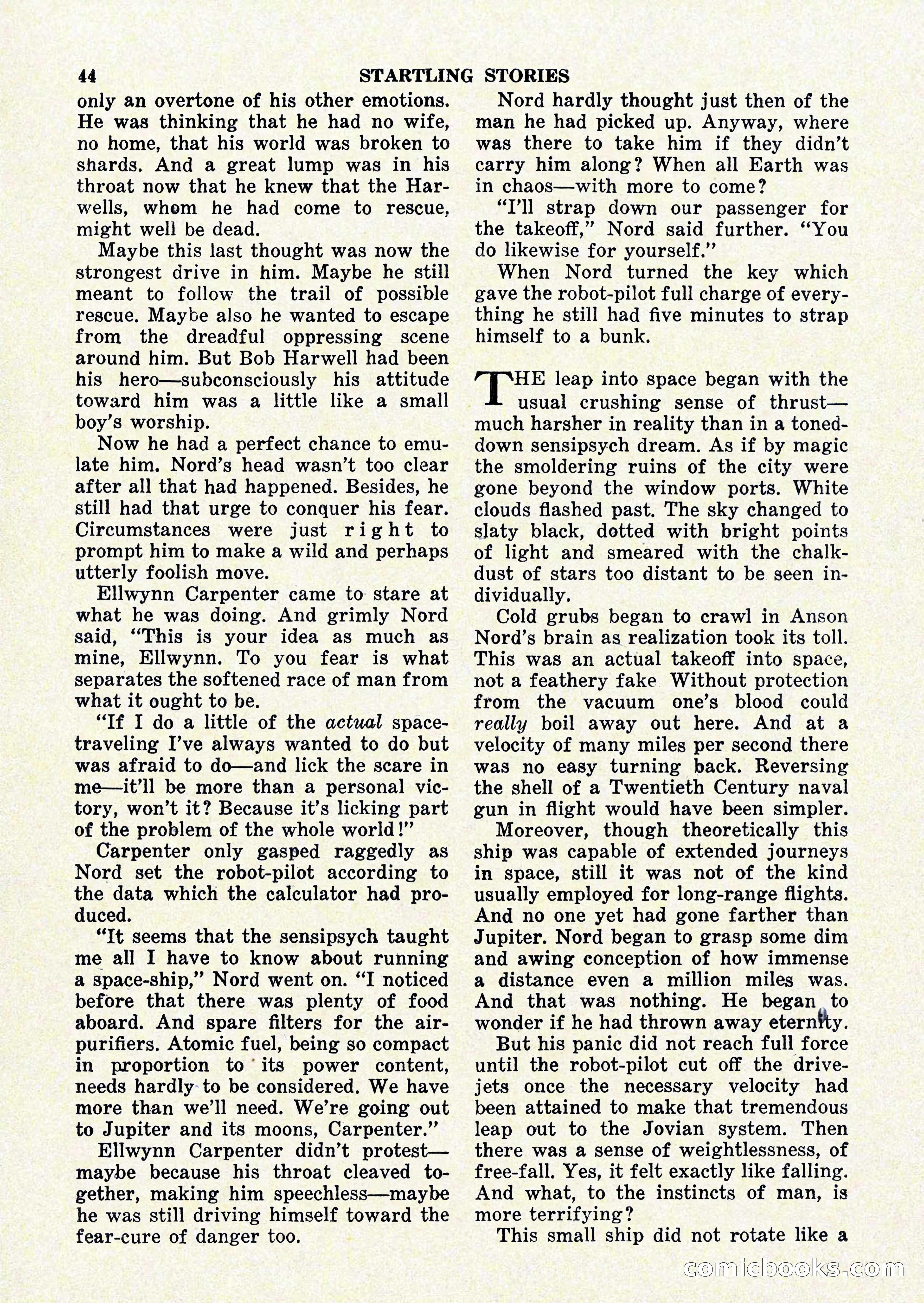 Startling Stories, January 1951 — page 44 of 164