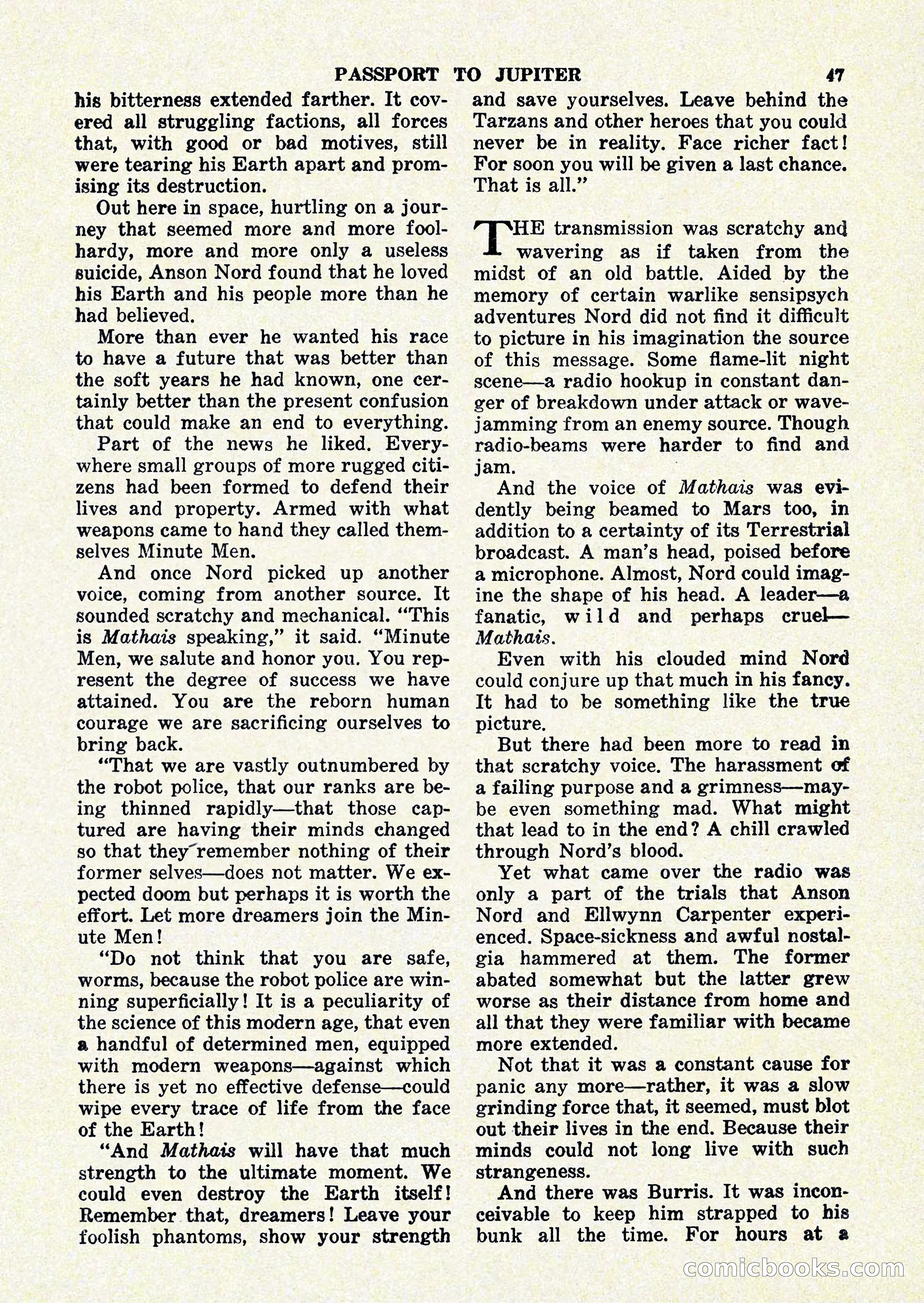 Startling Stories, January 1951 — page 47 of 164