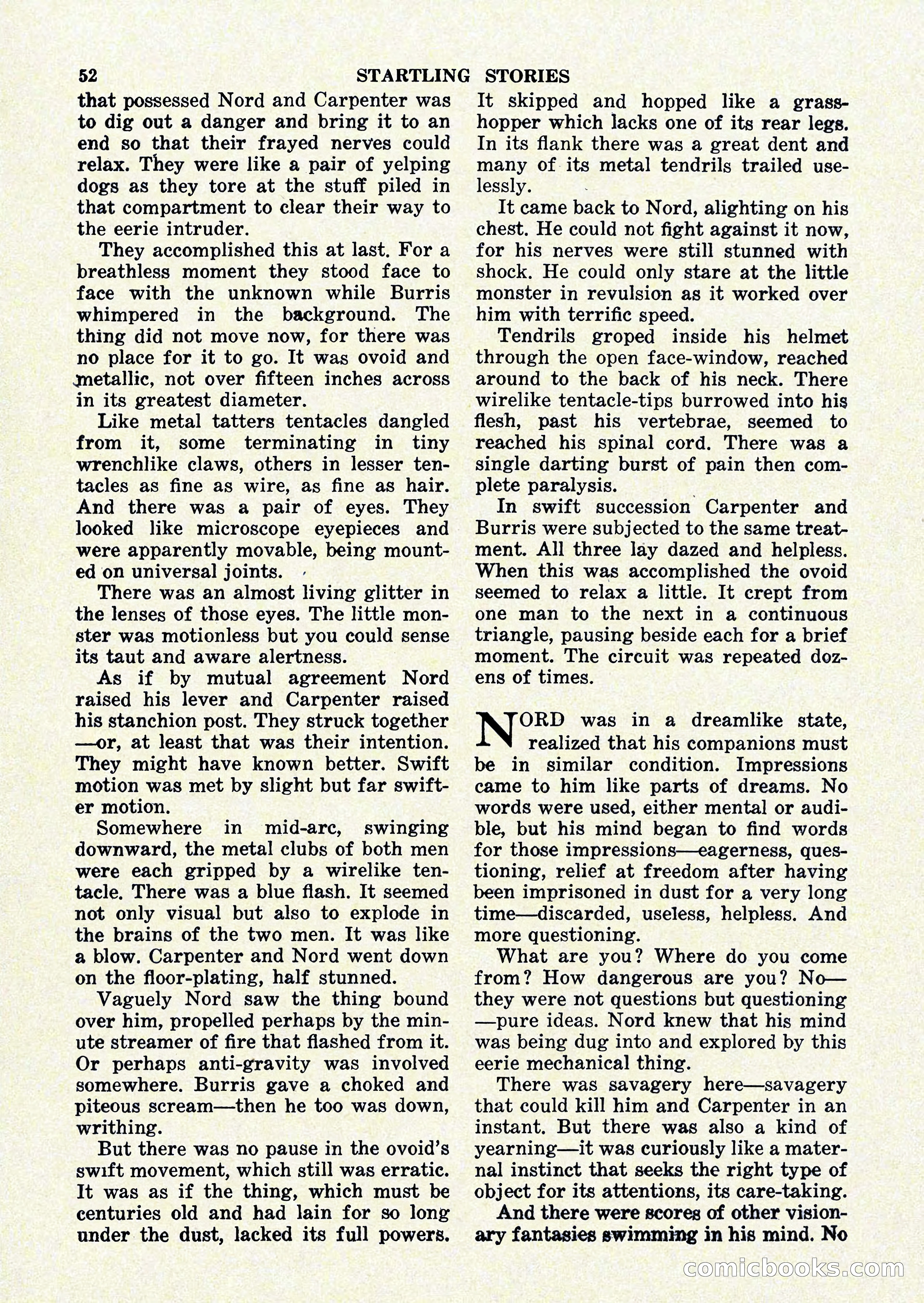 Startling Stories, January 1951 — page 52 of 164