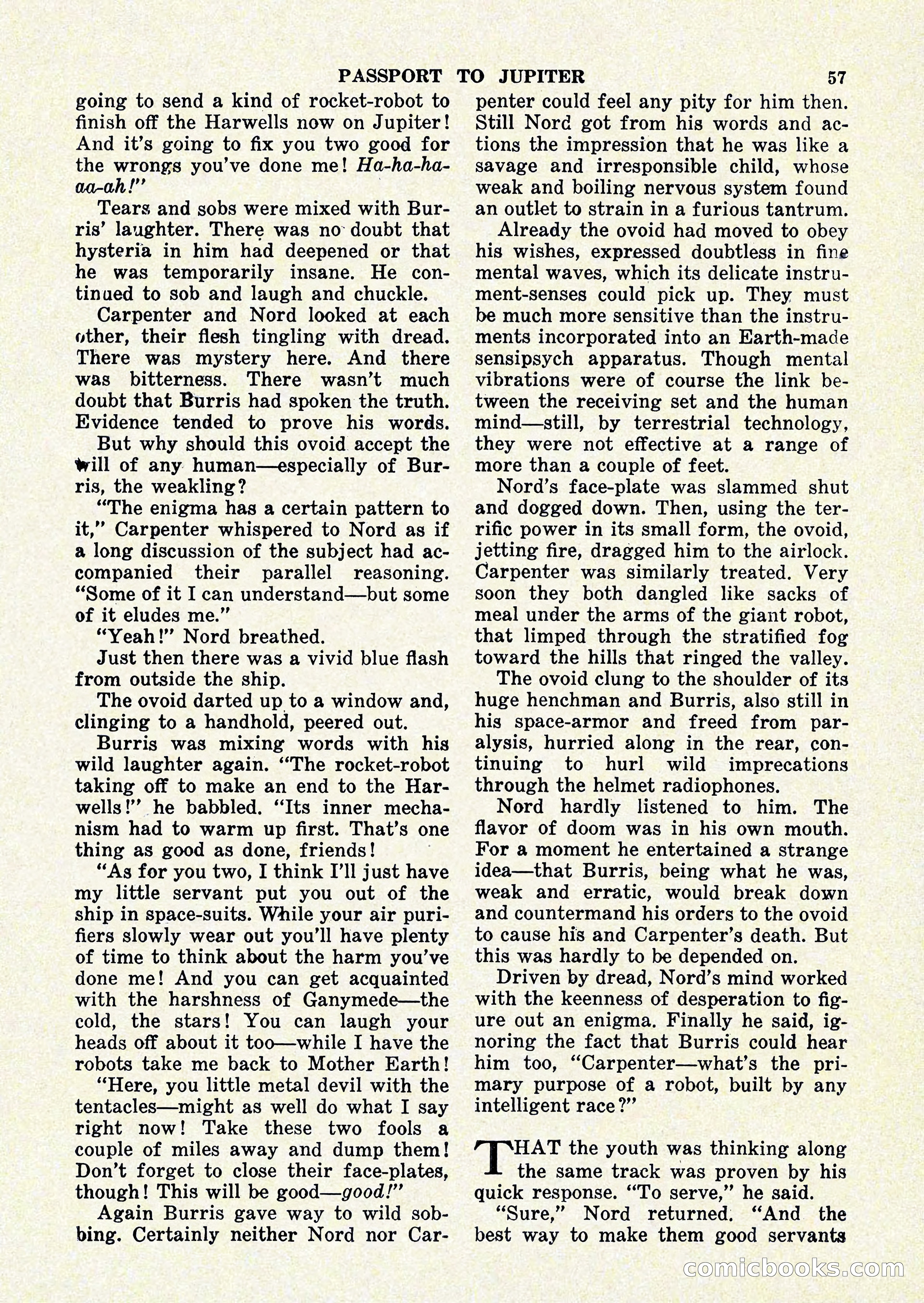 Startling Stories, January 1951 — page 57 of 164