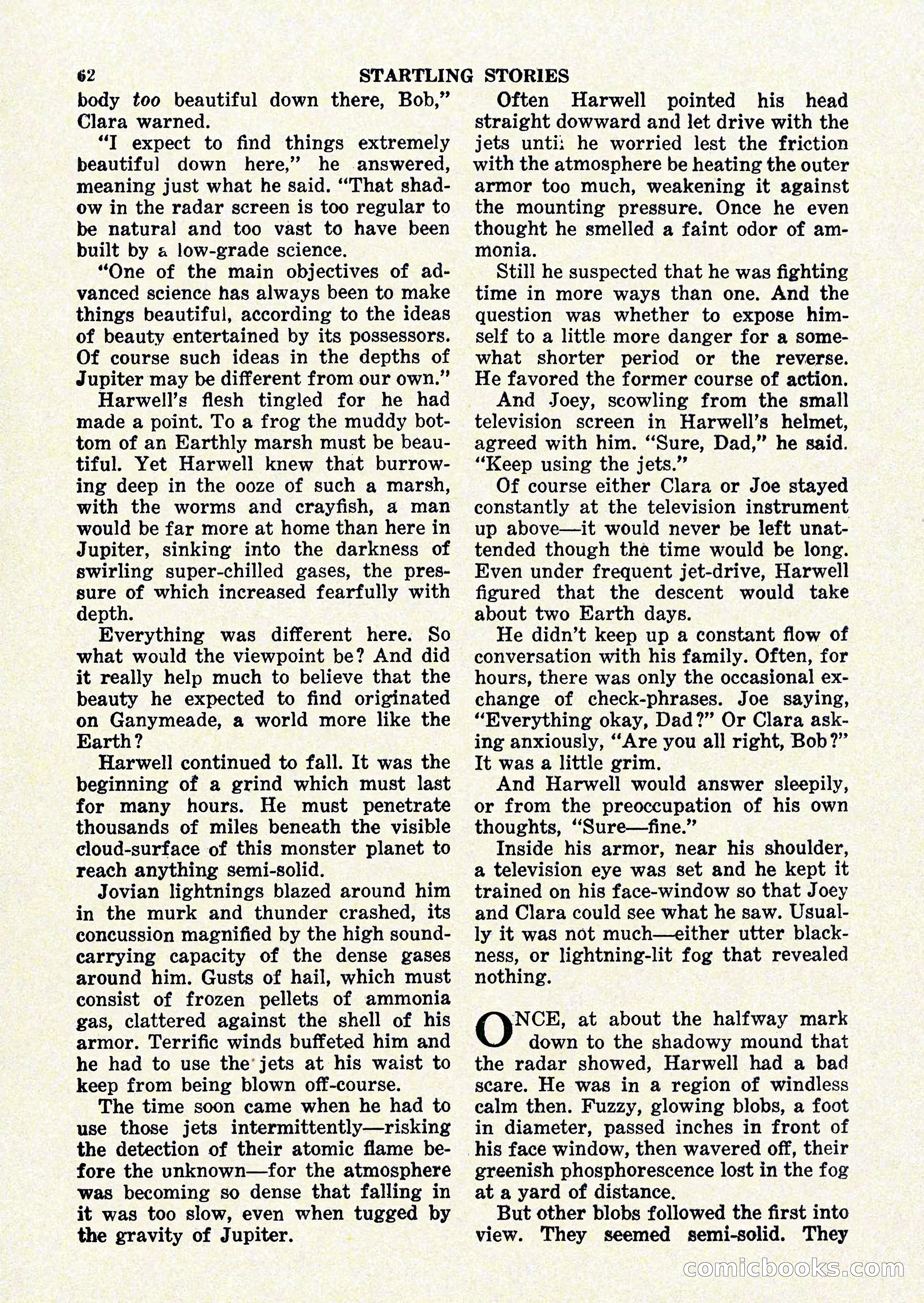 Startling Stories, January 1951 — page 62 of 164