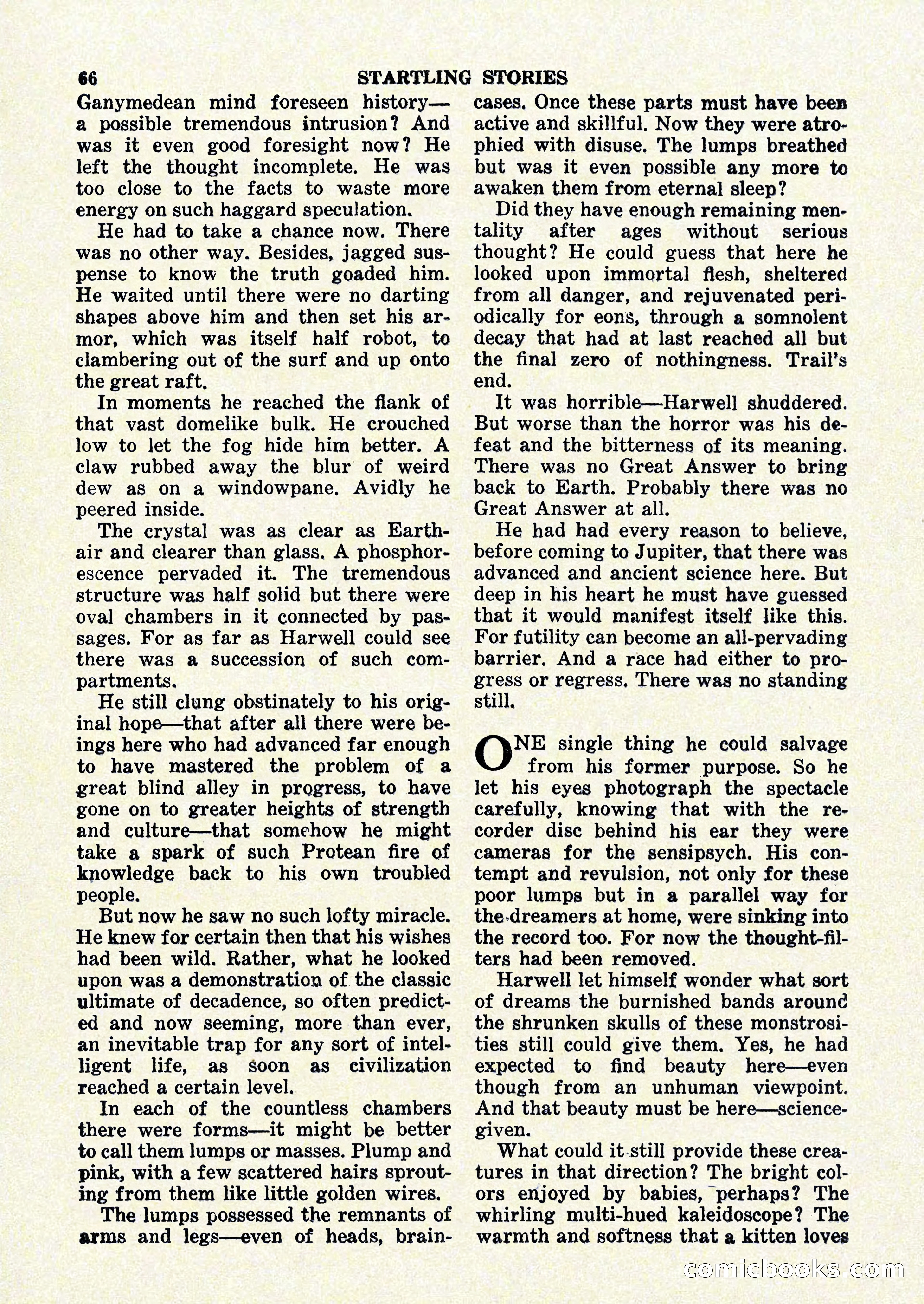Startling Stories, January 1951 — page 66 of 164
