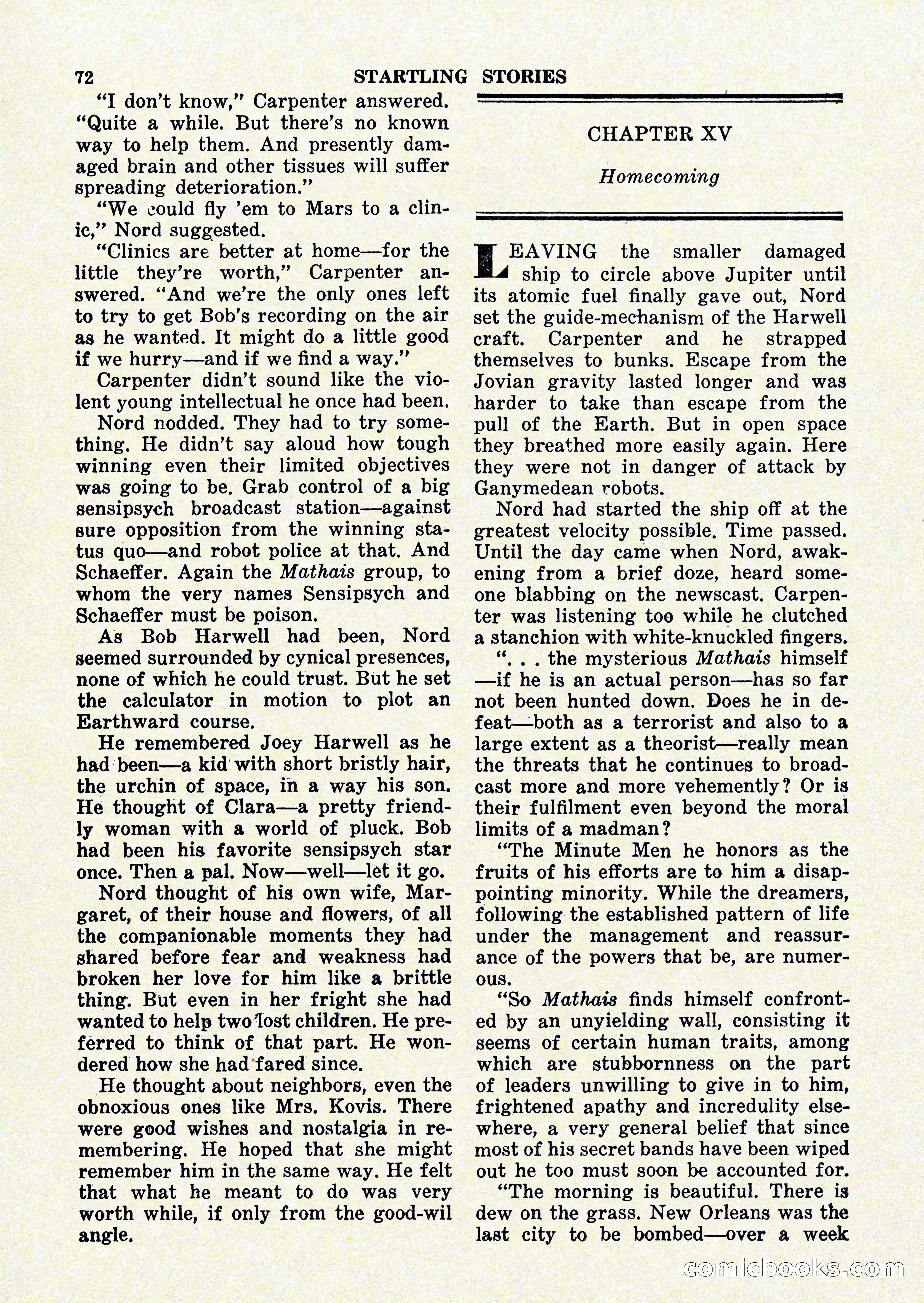 Startling Stories, January 1951 — page 72 of 164