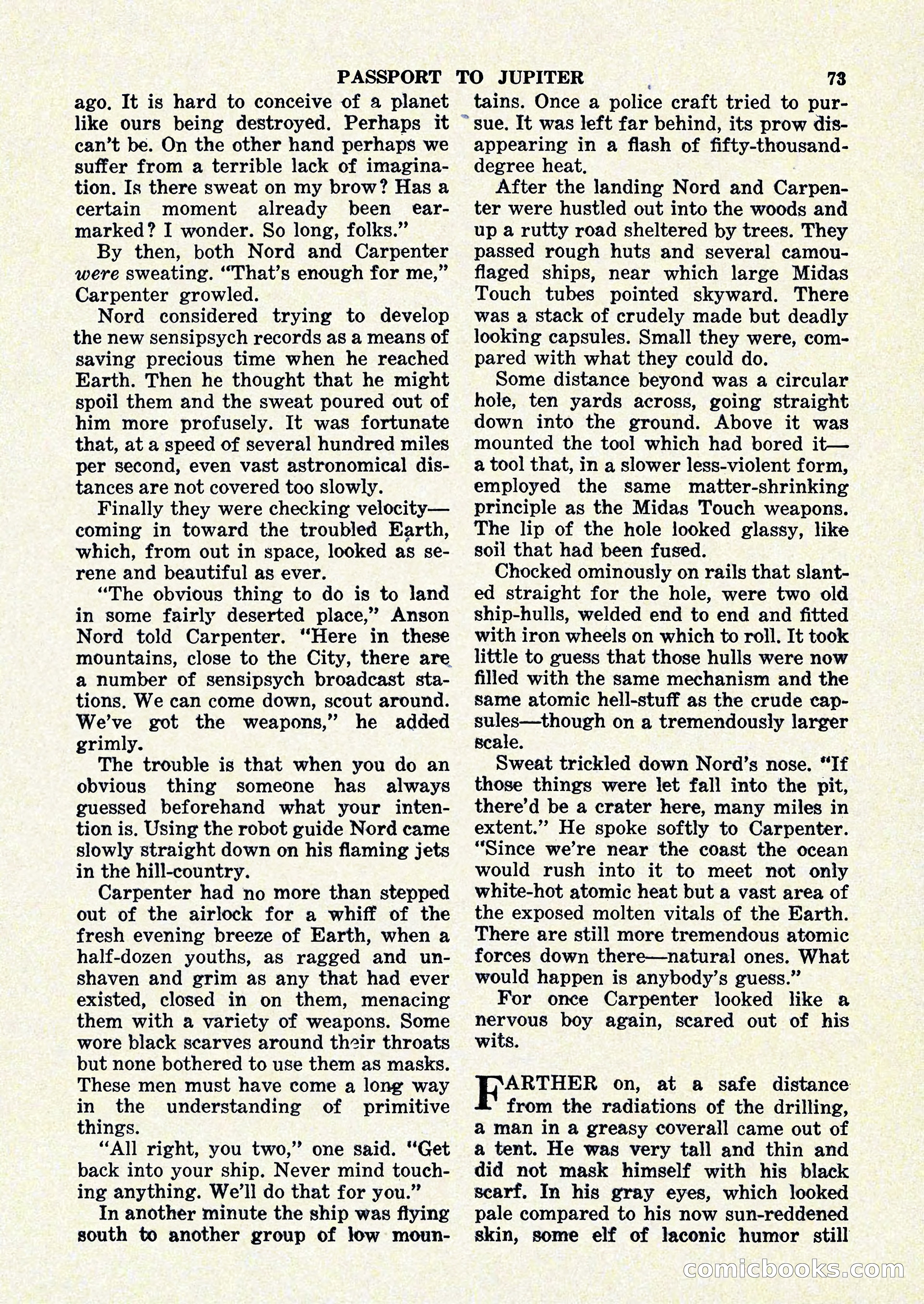 Startling Stories, January 1951 — page 73 of 164