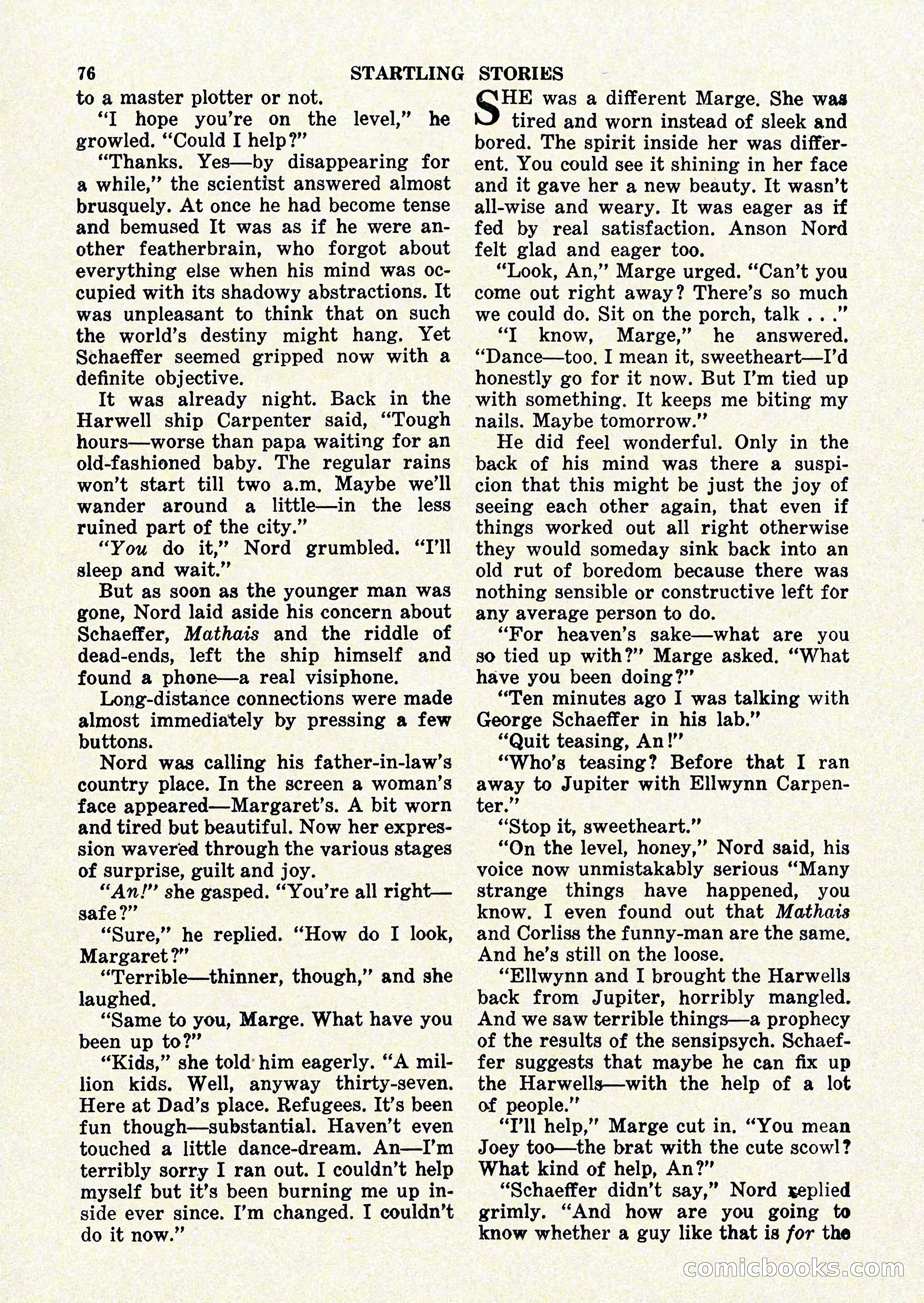 Startling Stories, January 1951 — page 76 of 164