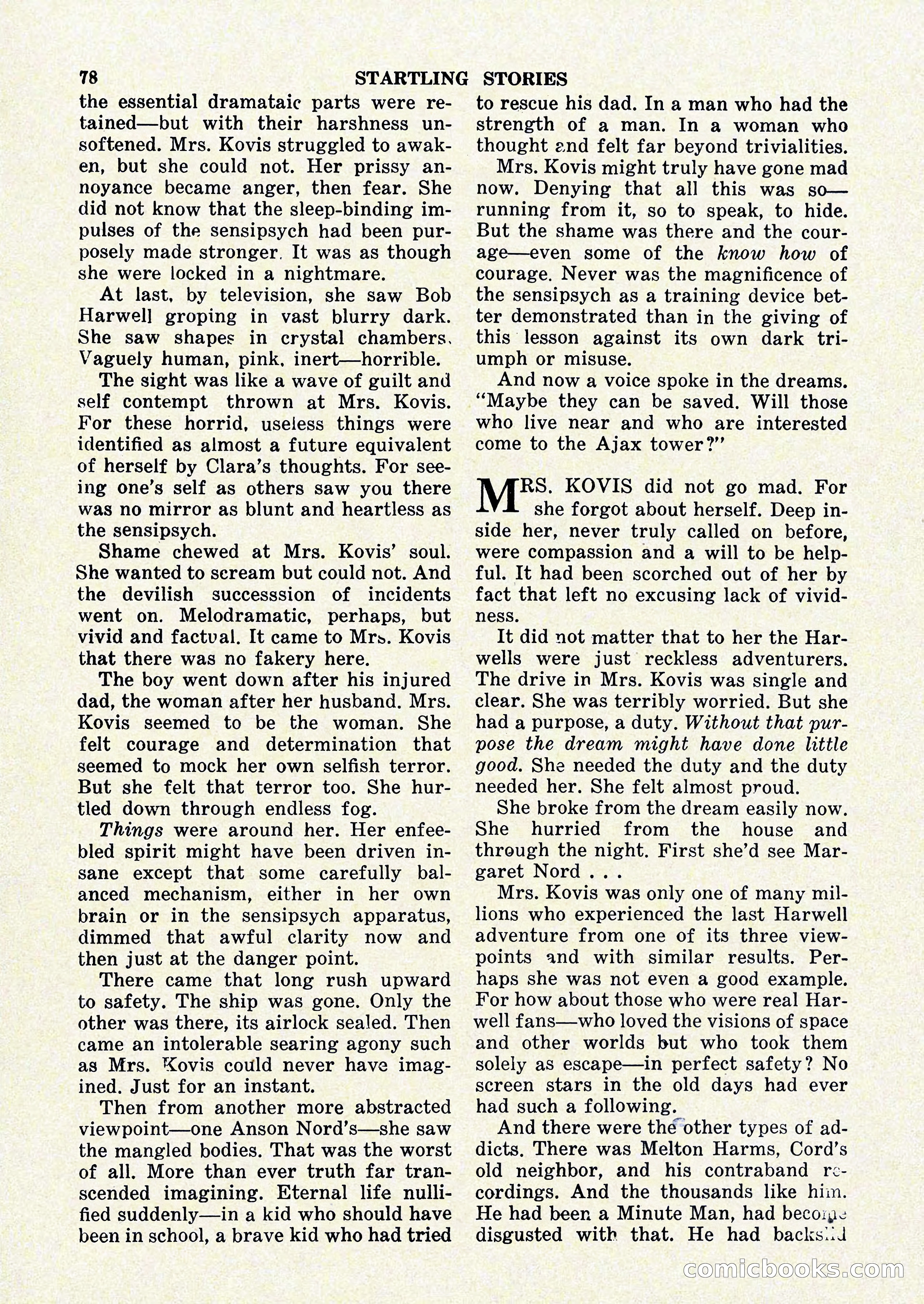 Startling Stories, January 1951 — page 78 of 164